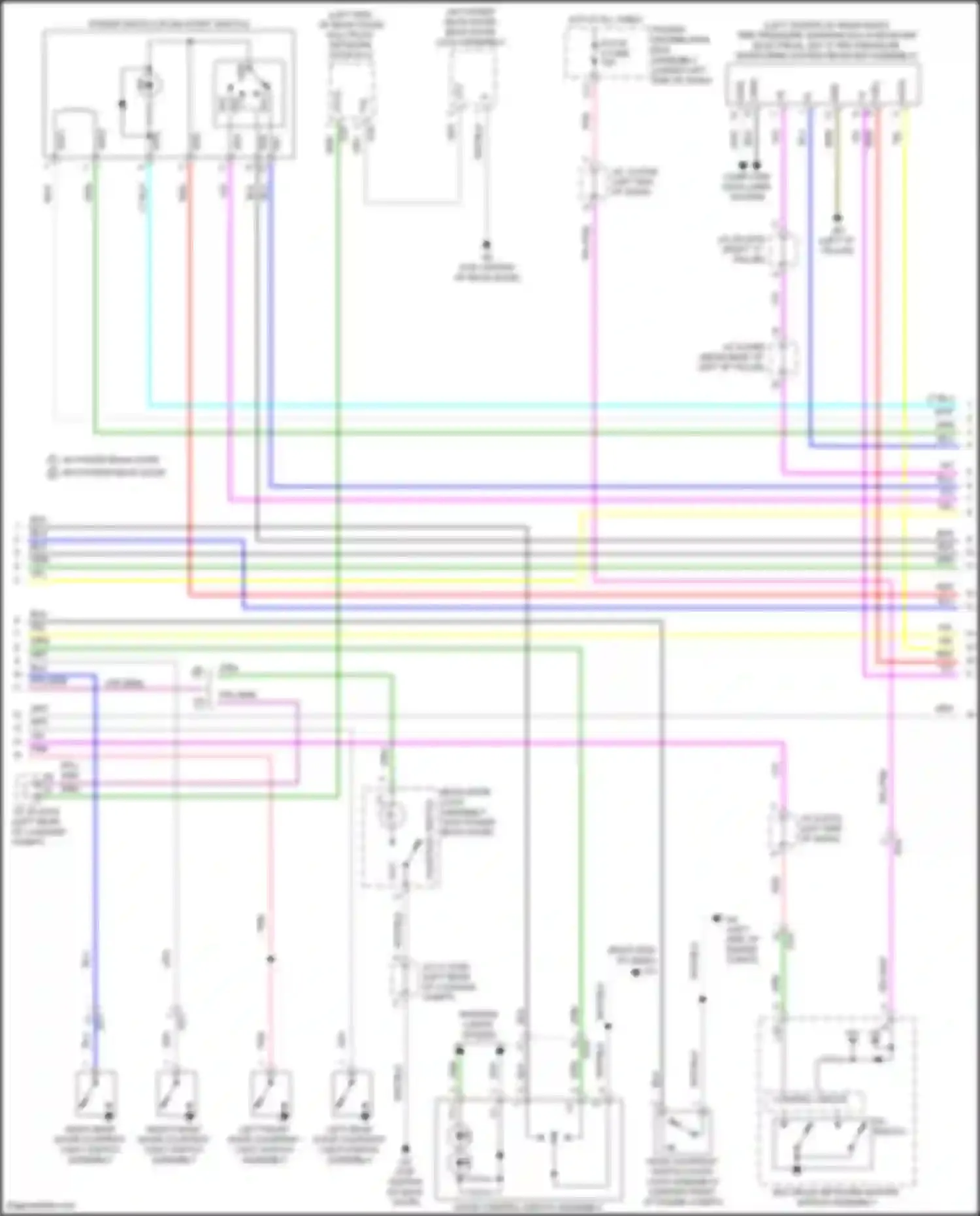 Sienna Toyota IV (2020-2024): Power door locks circuit (3 of 4)