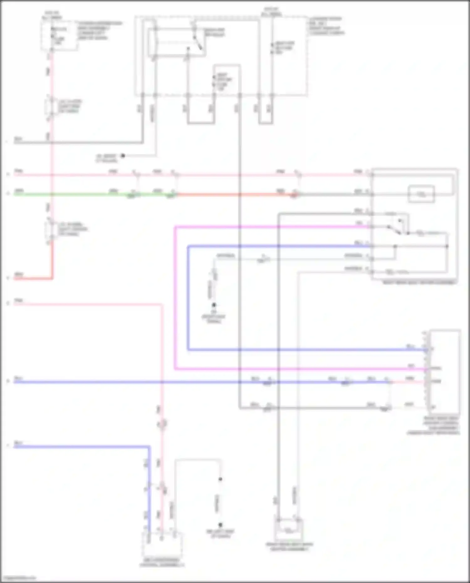 Sienna Toyota IV (2020-2024): Rear heated seats circuit (2 of 2)