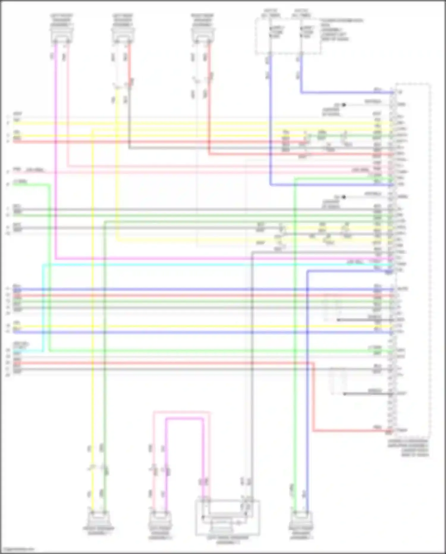 Sienna Toyota IV (2020-2024): Radio circuit, w/ separate amplifier (9 of 9)