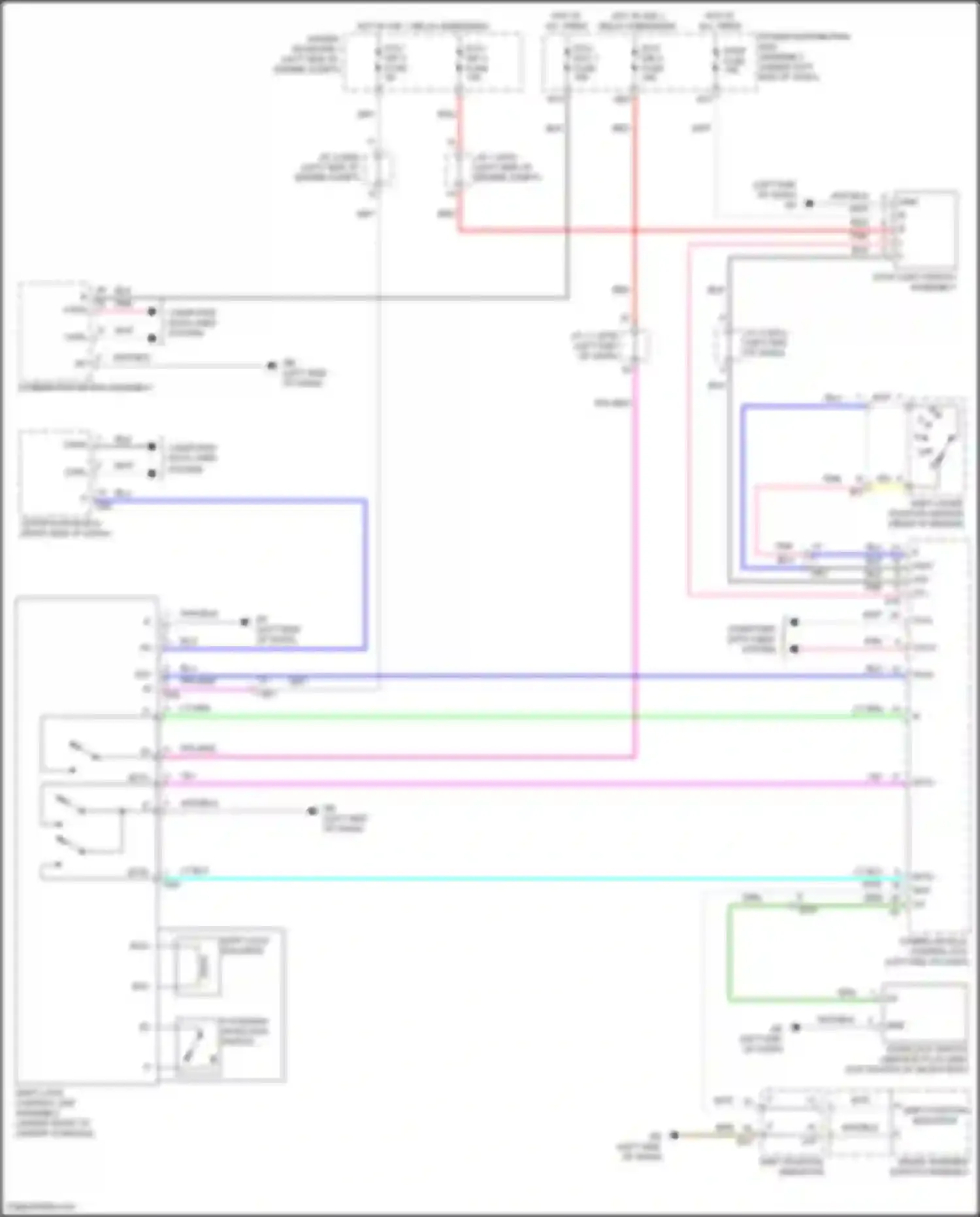 Sienna Toyota IV (2020-2024): Shift interlock circuit