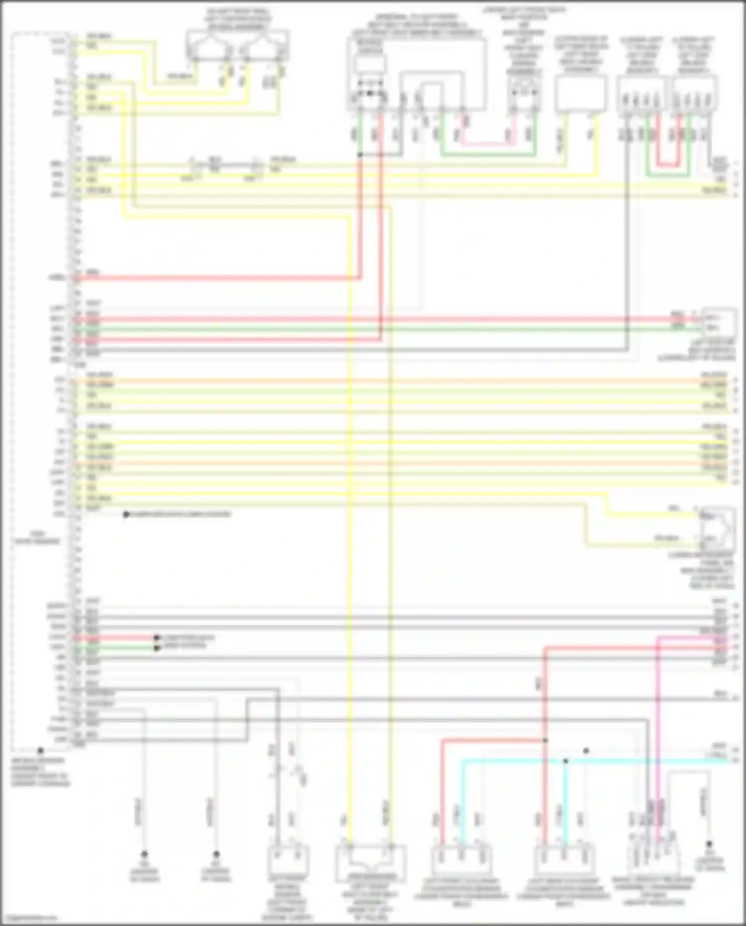Sienna Toyota IV (2020-2024): Supplemental restraints circuit (1 of 3)