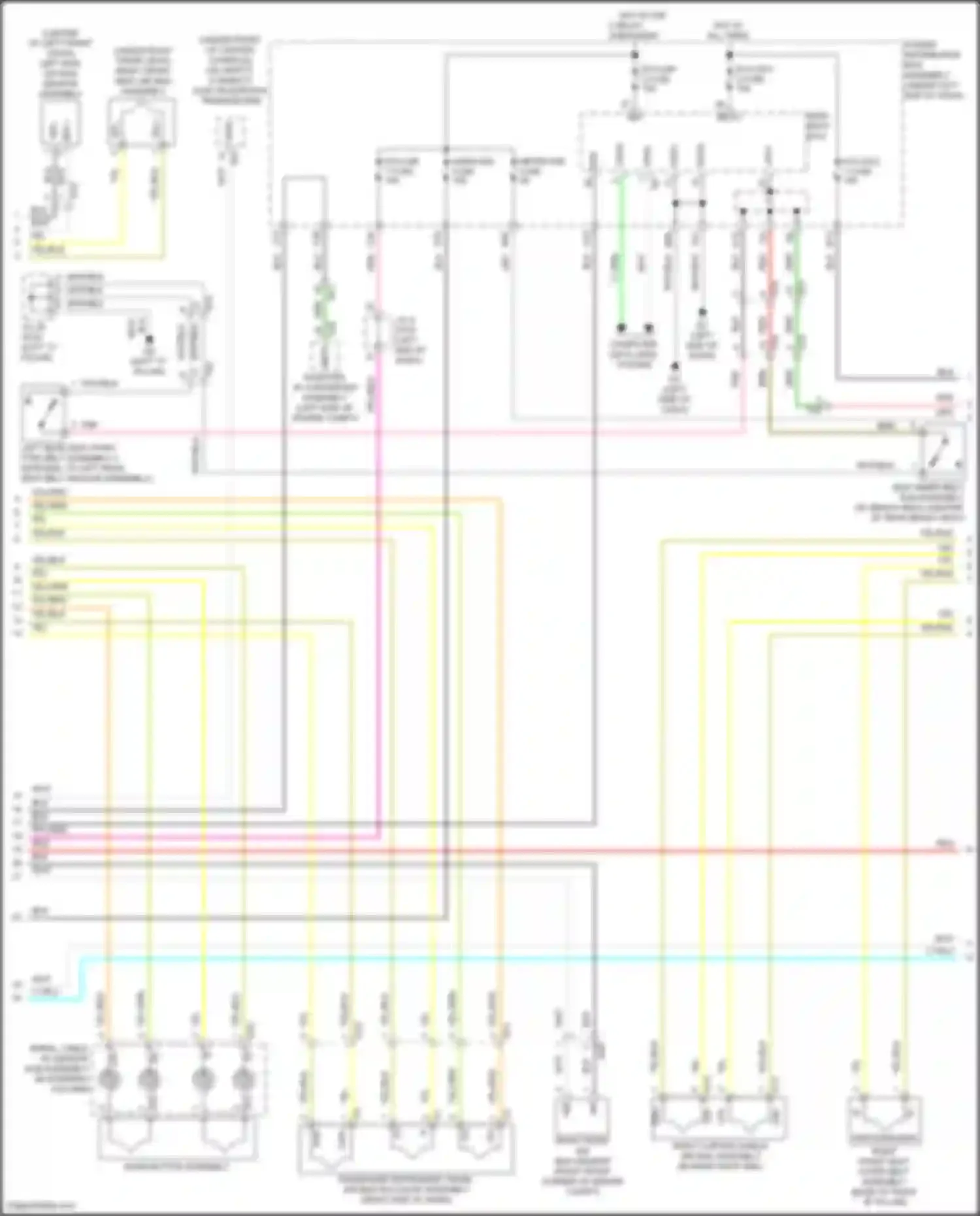Sienna Toyota IV (2020-2024): Supplemental restraints circuit (2 of 3)