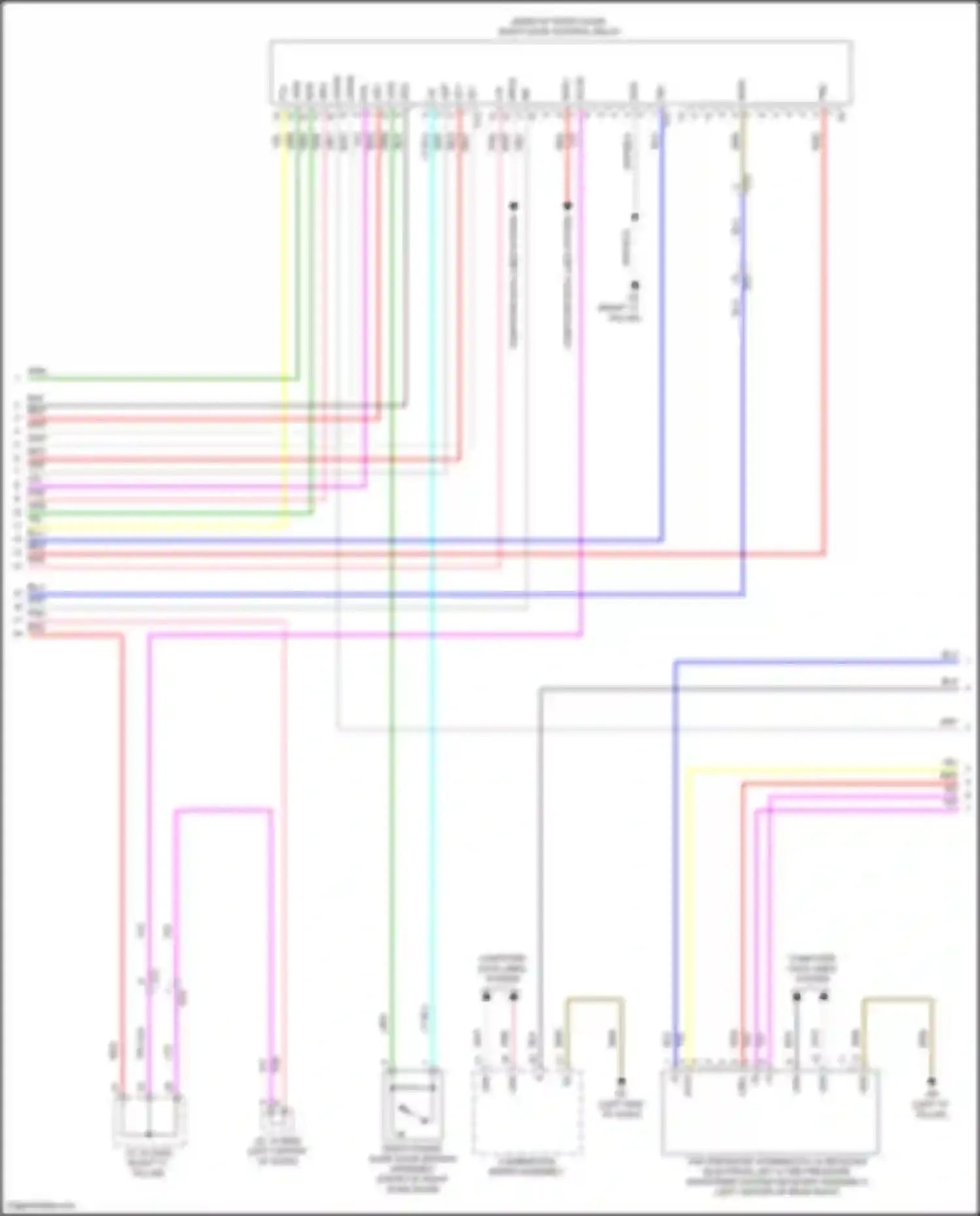 Sienna Toyota IV (2020-2024): Power sliding door circuit (3 of 4)