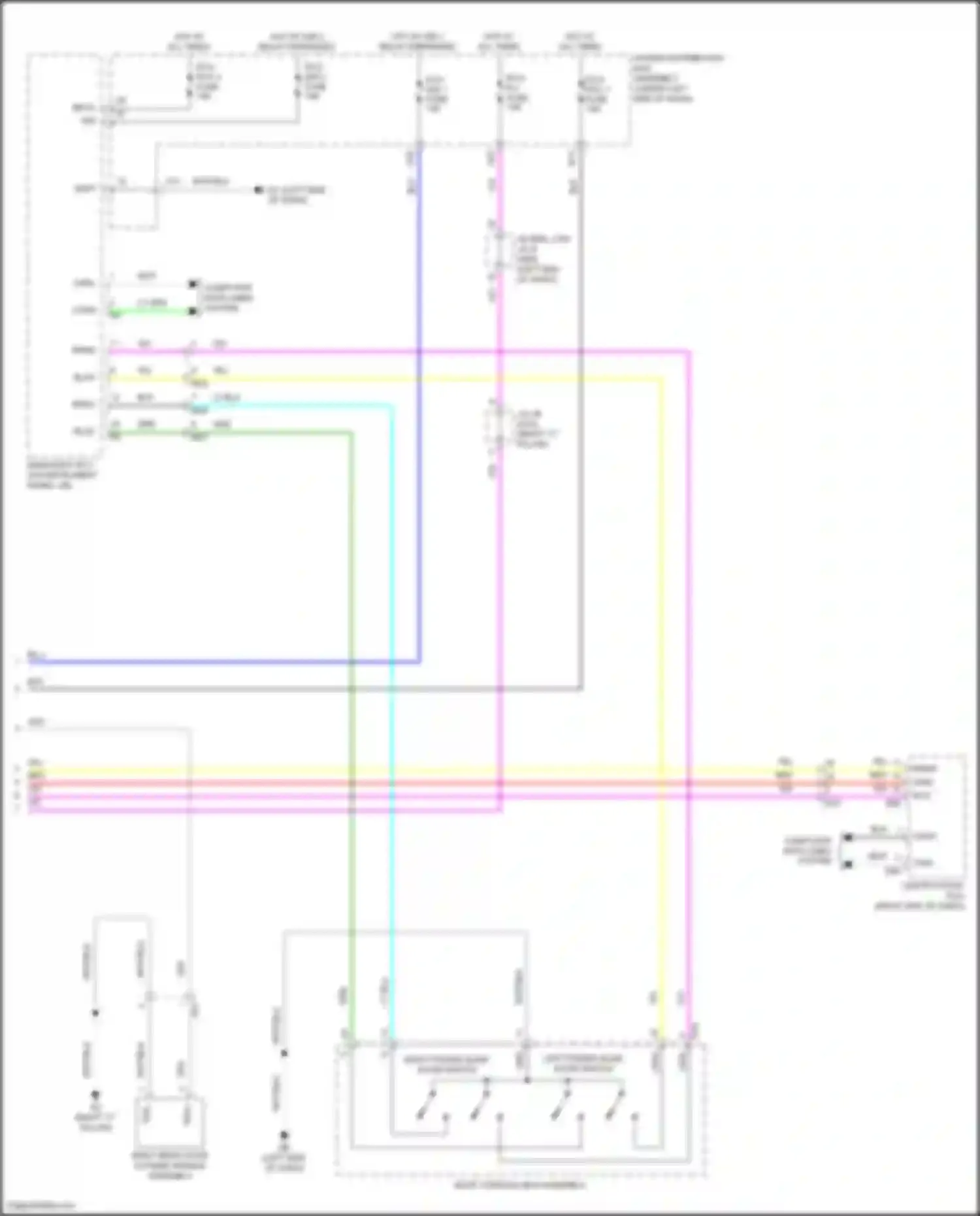 Sienna Toyota IV (2020-2024): Power sliding door circuit (4 of 4)