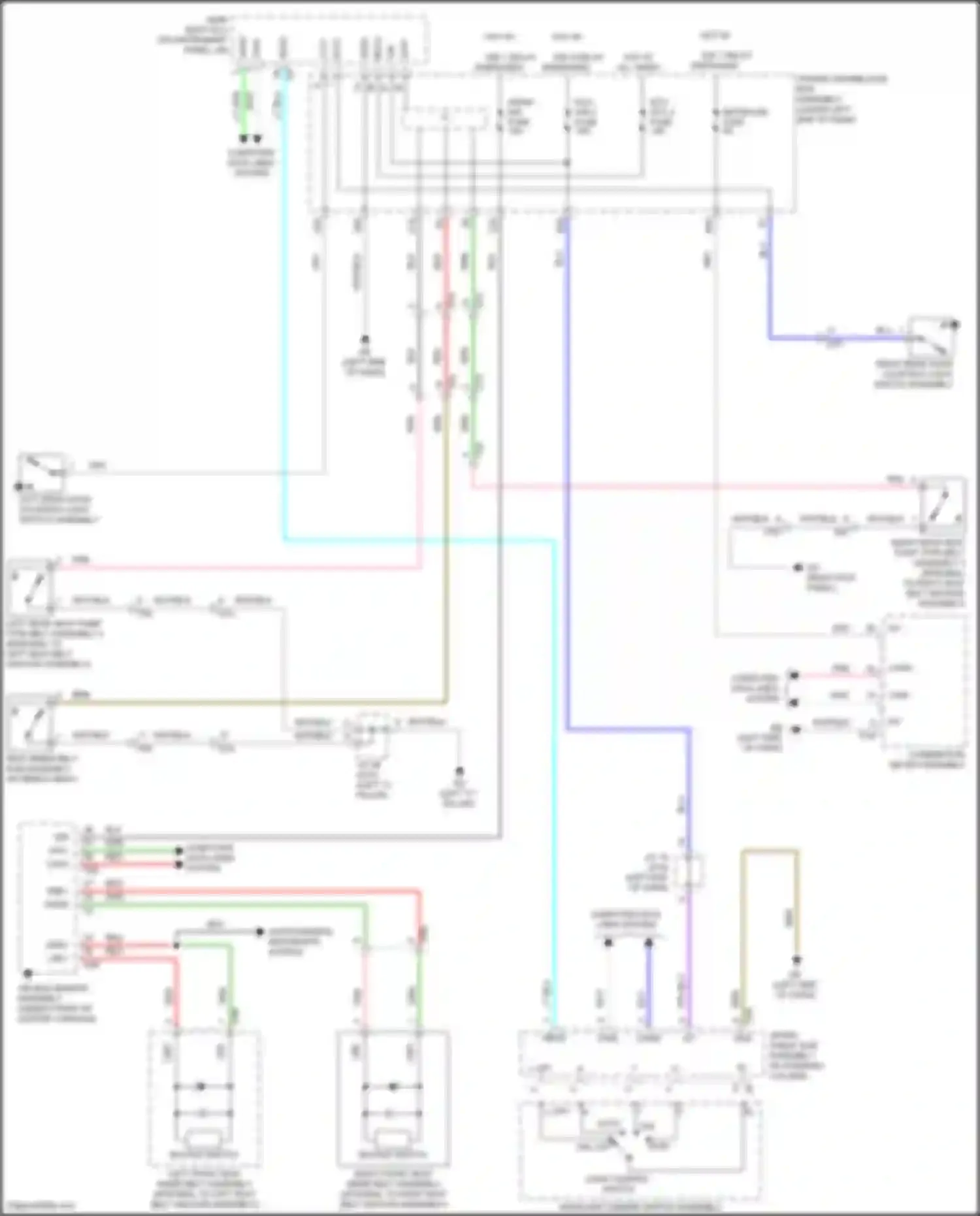 Sienna Toyota IV (2020-2024): Chime circuit