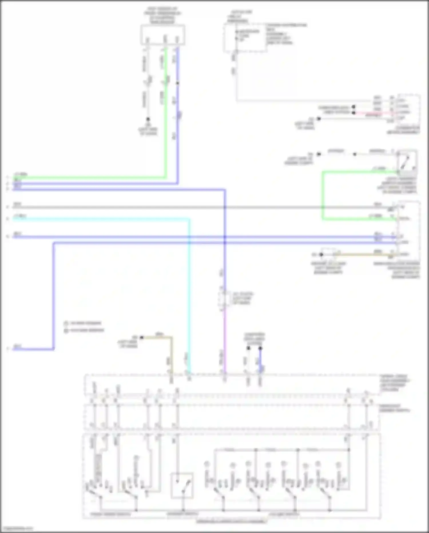 Sienna Toyota IV (2020-2024): Front wiper/washer circuit (2 of 2)