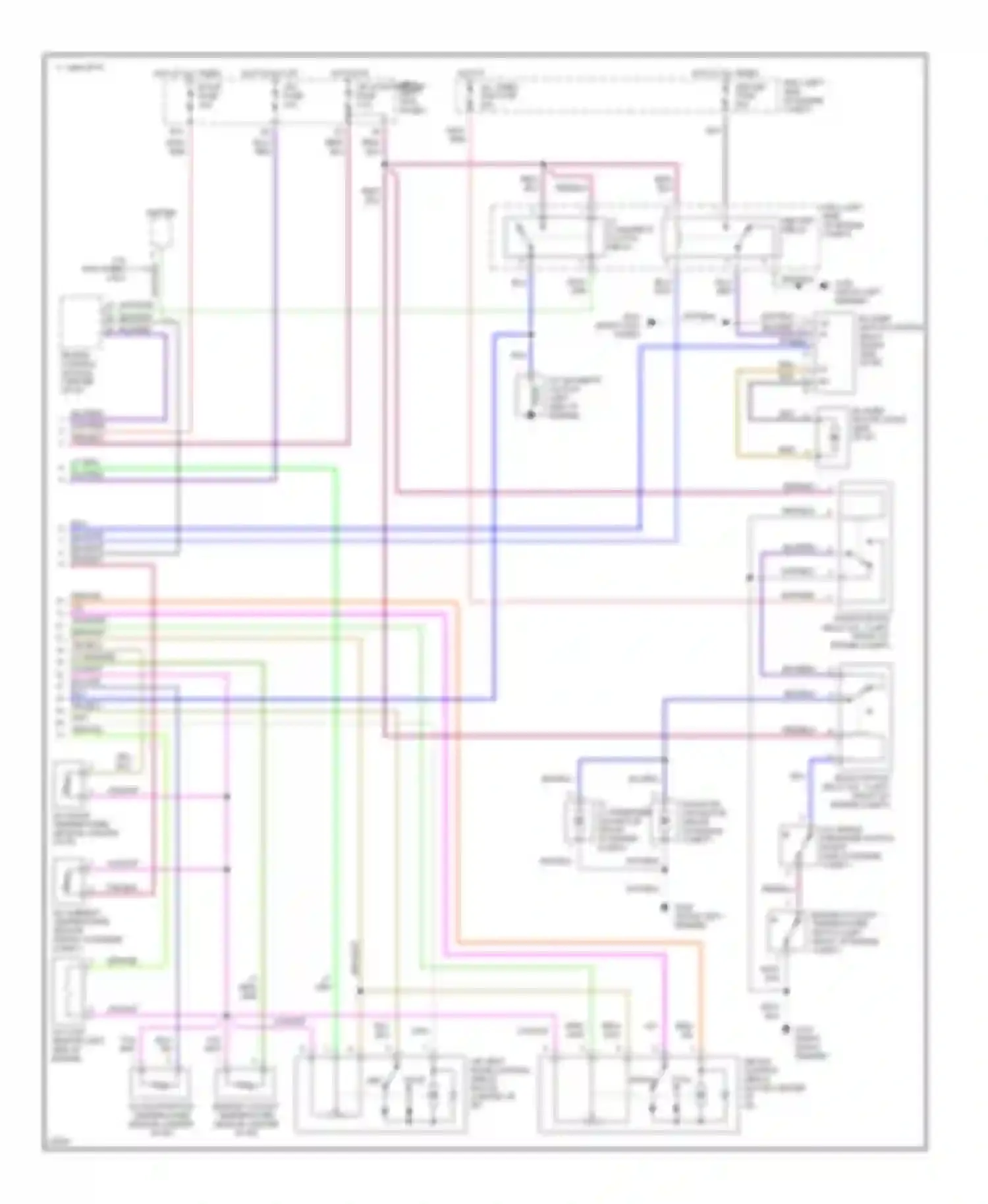 Supra Toyota A80 (1993-1996): A/c circuit (2 of 2)