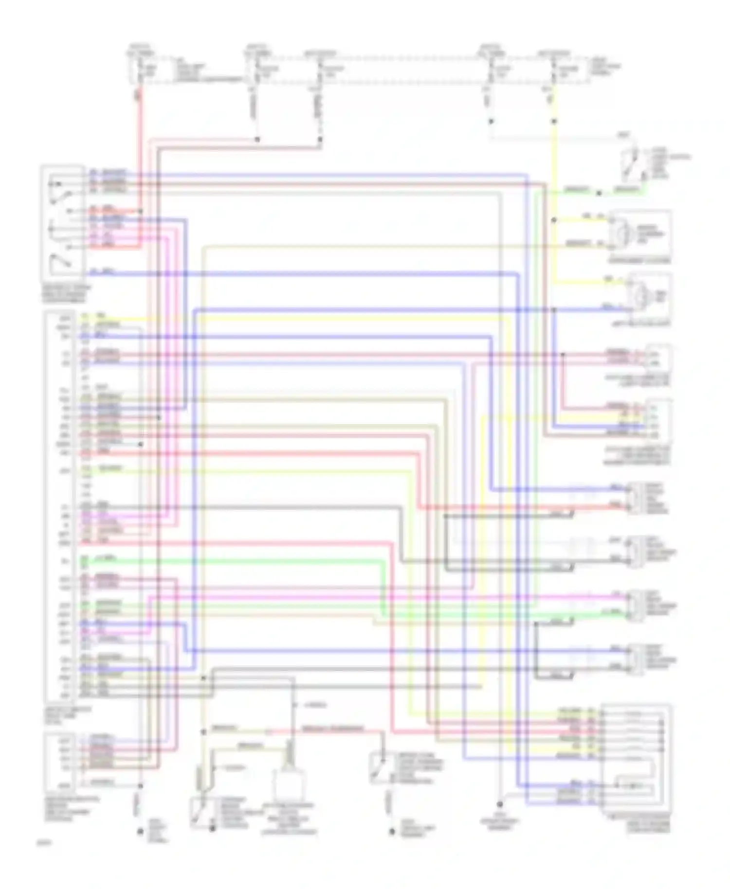 Supra Toyota A80 (1993-1996): Anti-lock brake circuits, without traction control