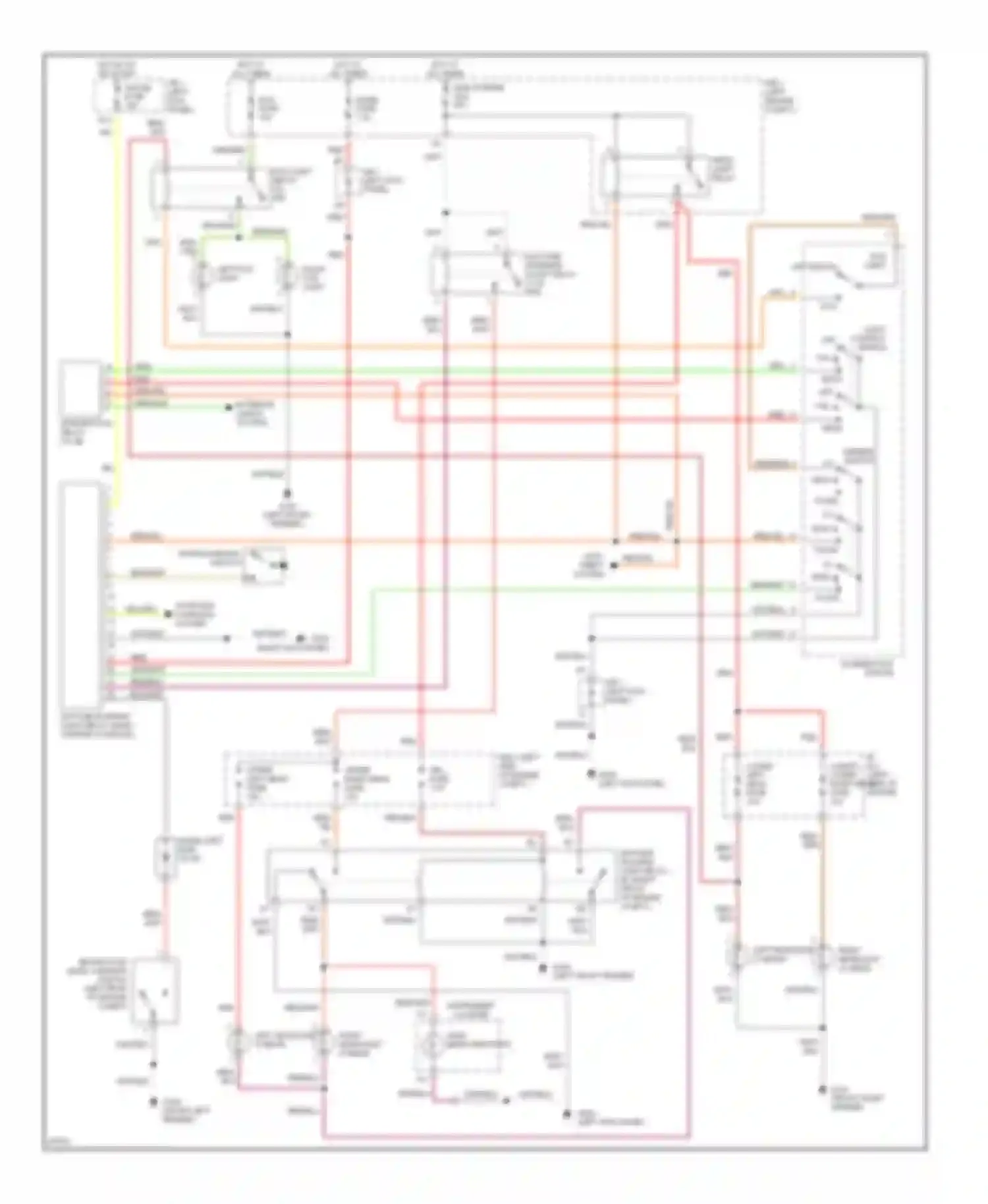 Supra Toyota A80 (1993-1996): Headlight circuit, with drl