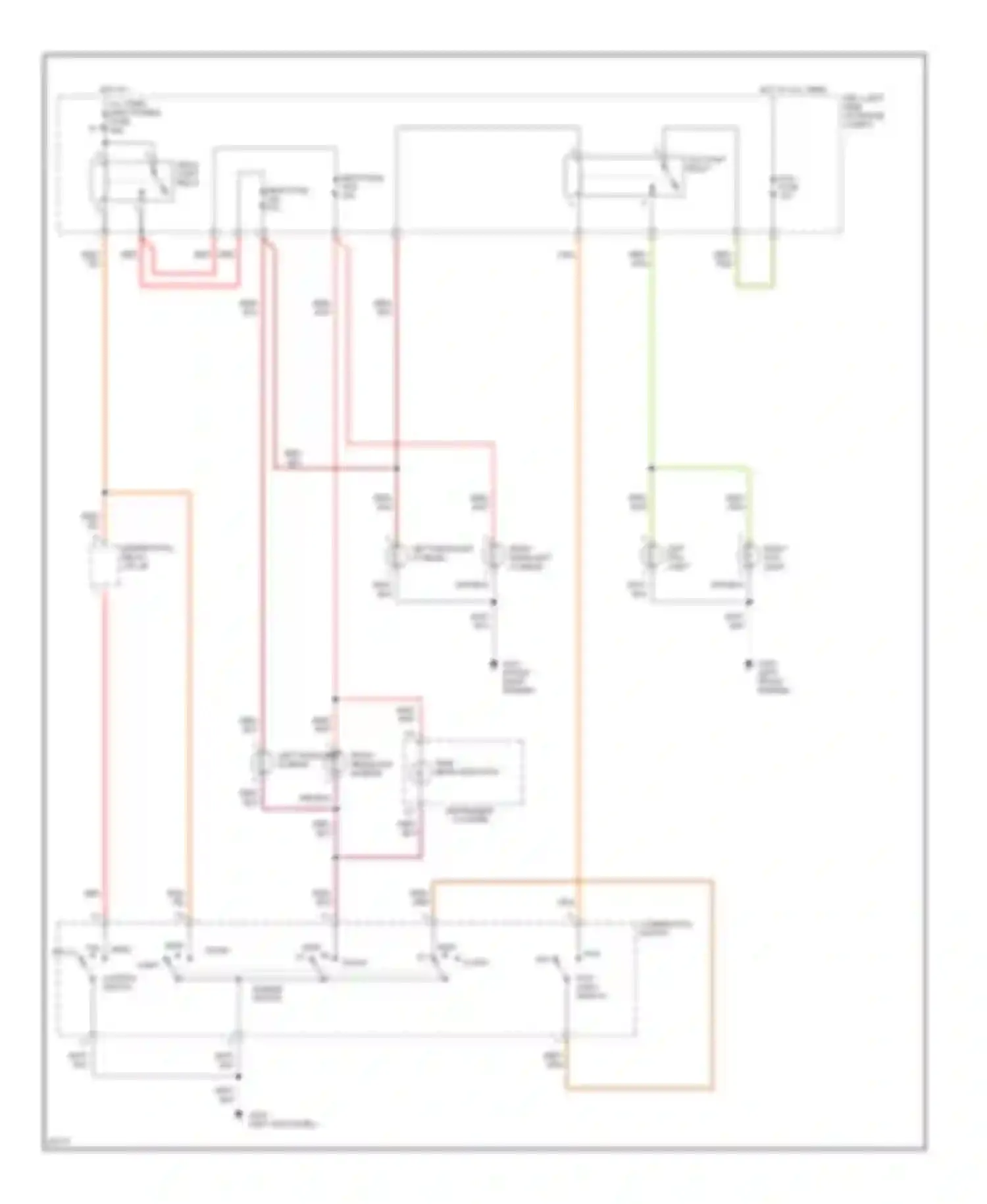 Supra Toyota A80 (1993-1996): Headlight circuit, without drl