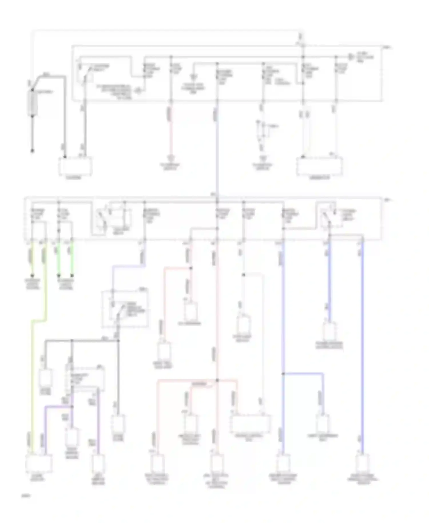 Supra Toyota A80 (1993-1996): Power distribution circuit (1 of 7)