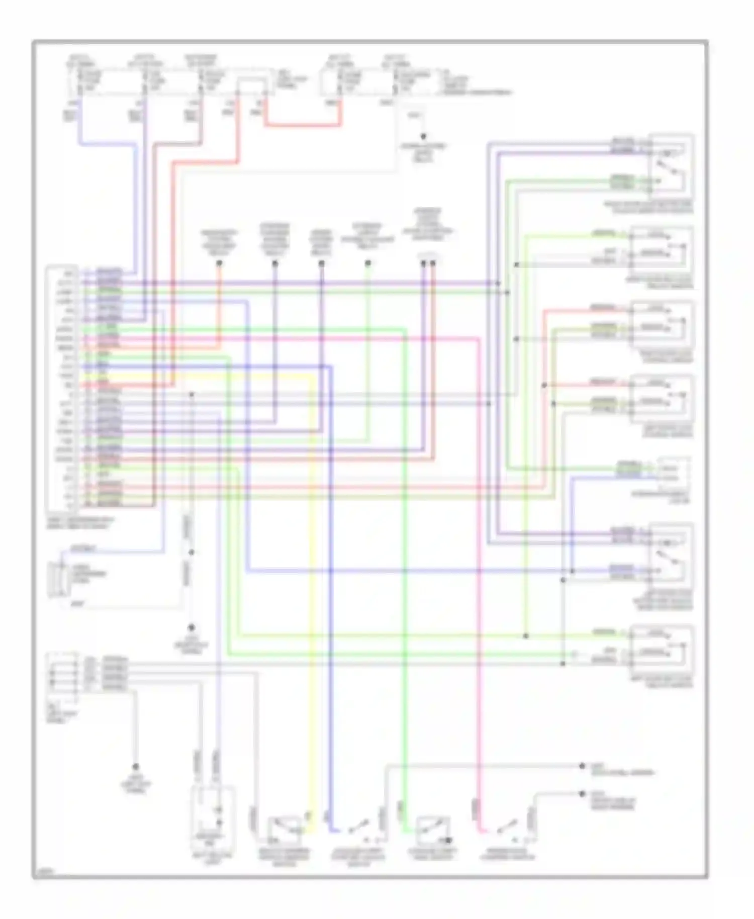 Supra Toyota A80 (1993-1996): Power door lock circuit