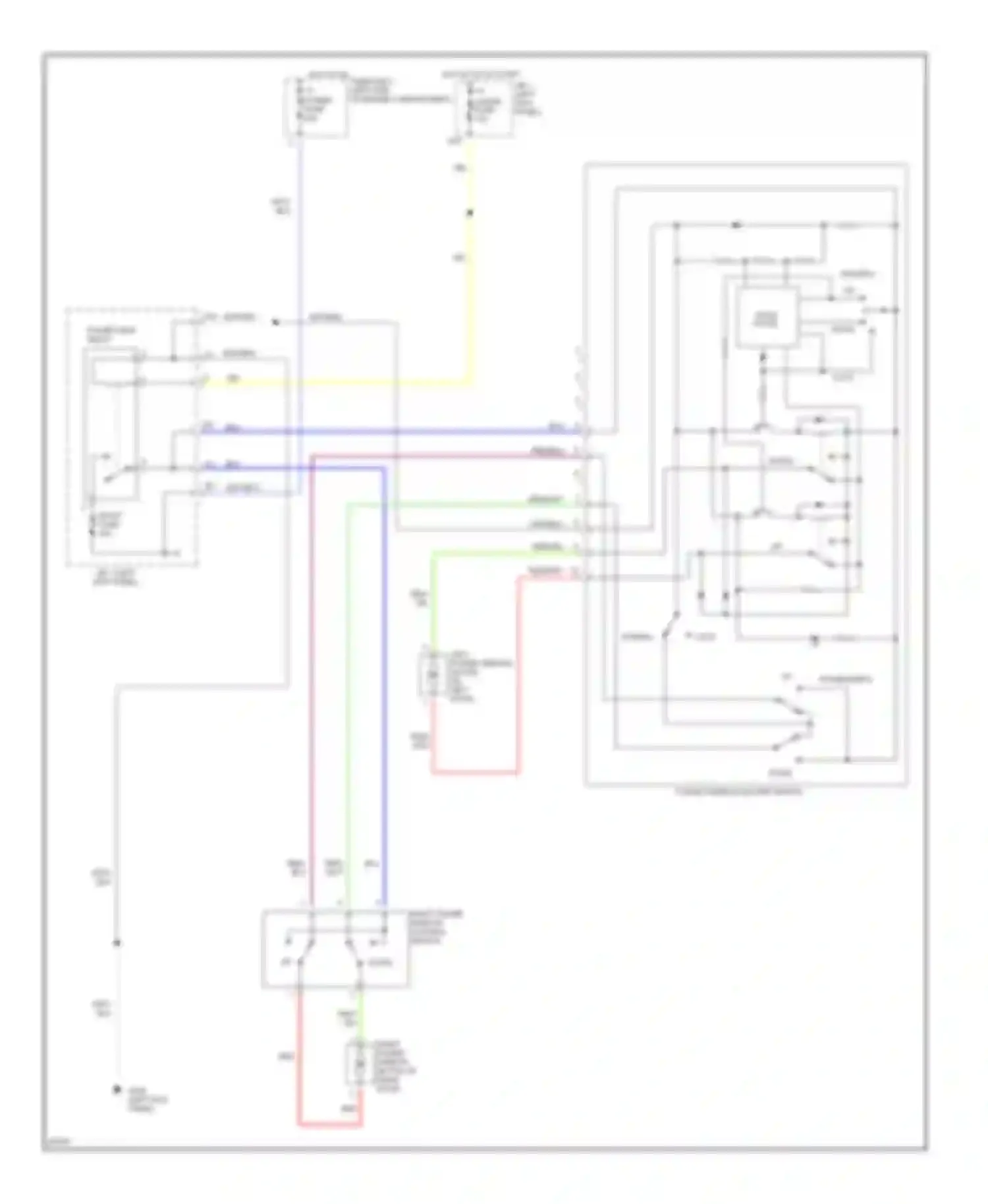 Supra Toyota A80 (1993-1996): Power window circuit