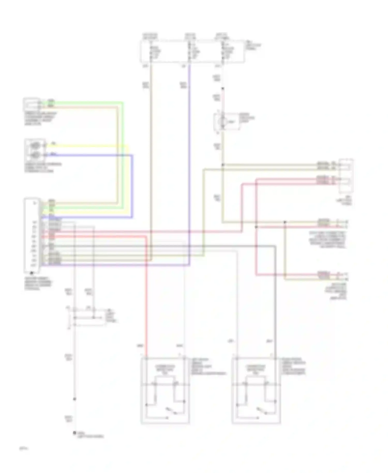 Supra Toyota A80 (1993-1996): Supplemental restraint circuit
