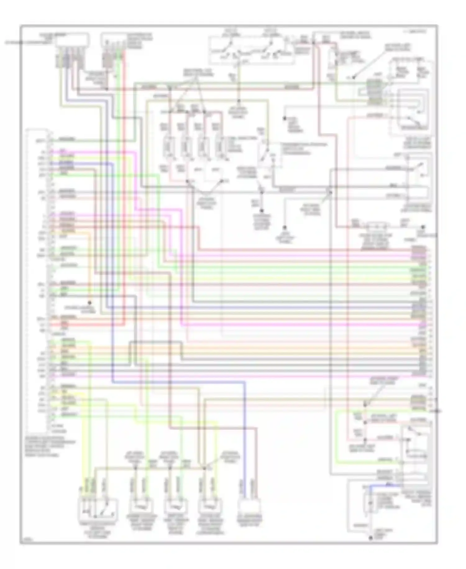 T100 Toyota I (1992-1998): Wiring diagram engine performance 2.7ls, a/t (1 of 3)