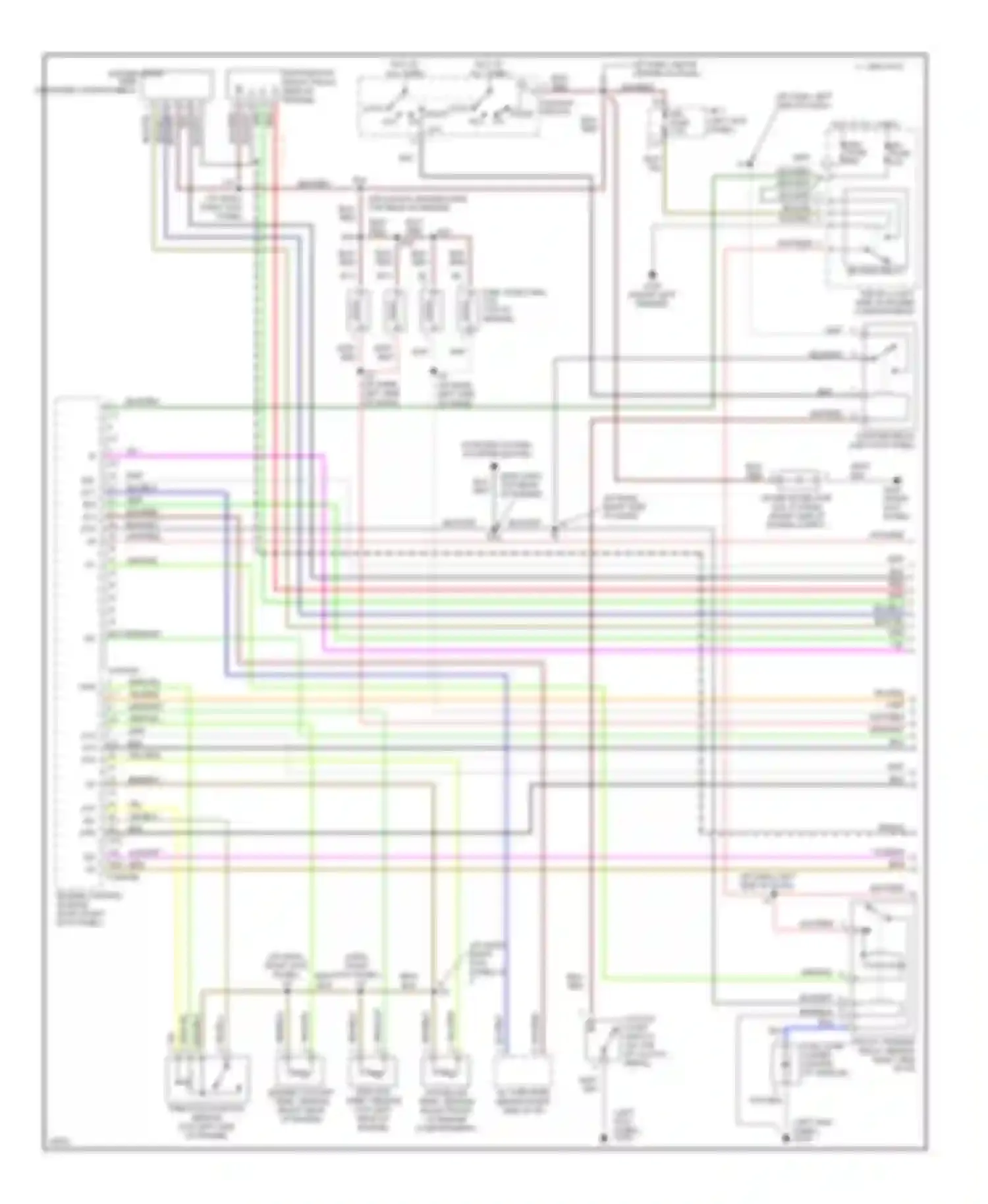 T100 Toyota I (1992-1998): Wiring diagram engine performance 2.7ls, m/t (1 of 3)
