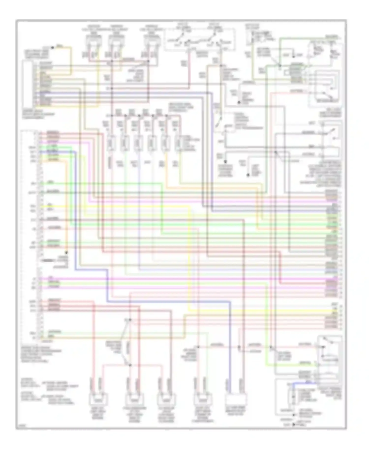 T100 Toyota I (1992-1998): Wiring diagram engine performance 3.4ls, a/t (1 of 4)