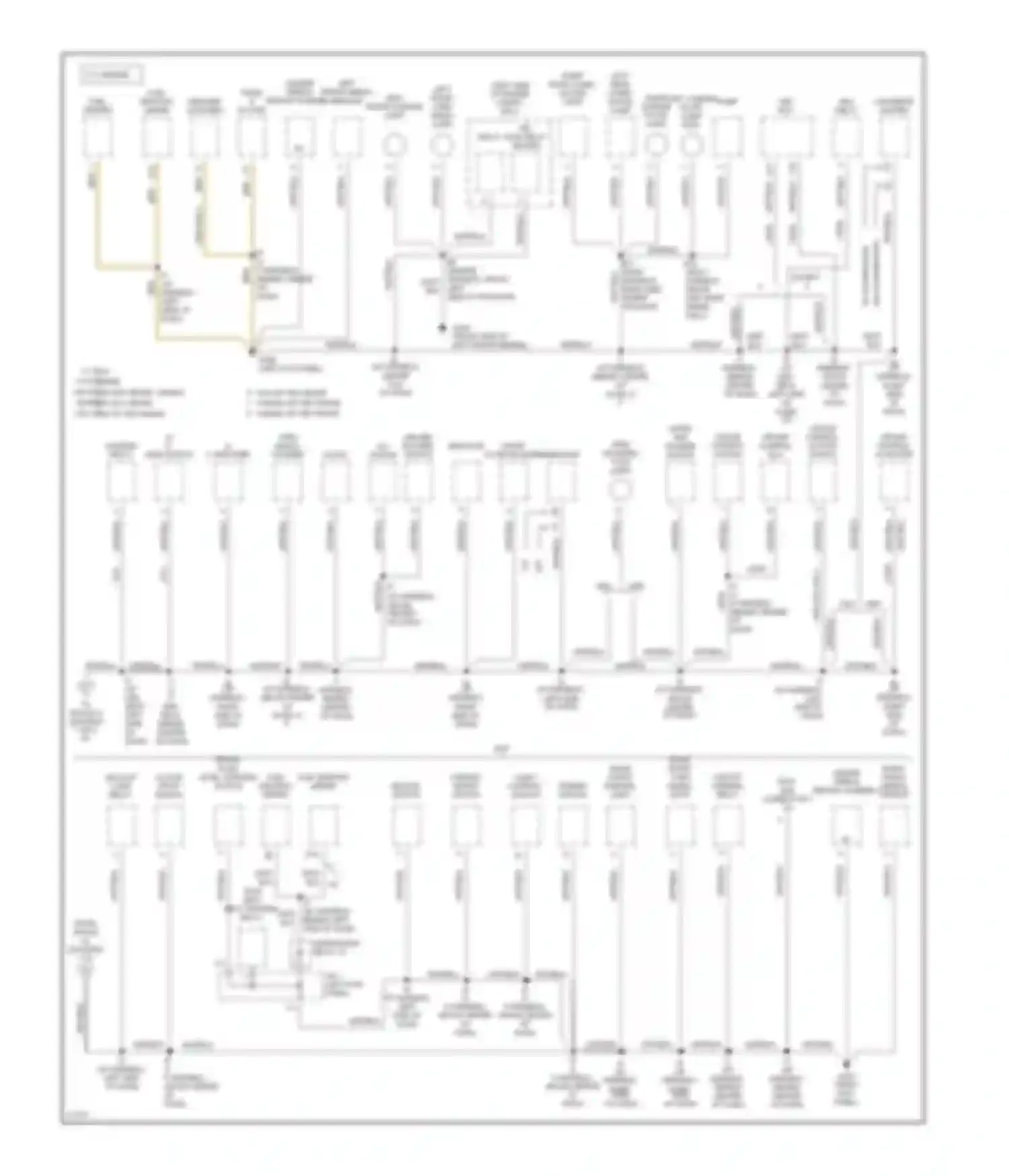 T100 Toyota I (1992-1998): Ground distribution circuit (1 of 4)