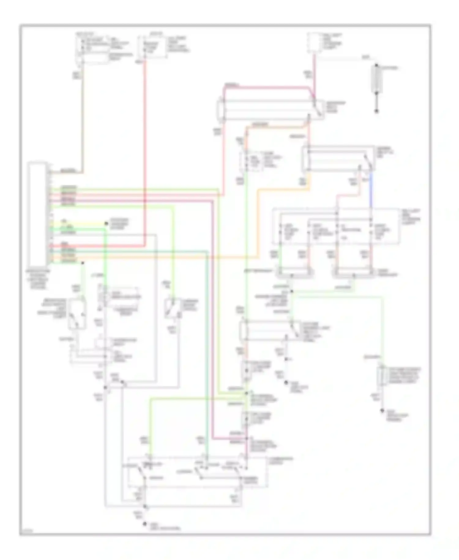 T100 Toyota I (1992-1998): Headlight circuit, with drl