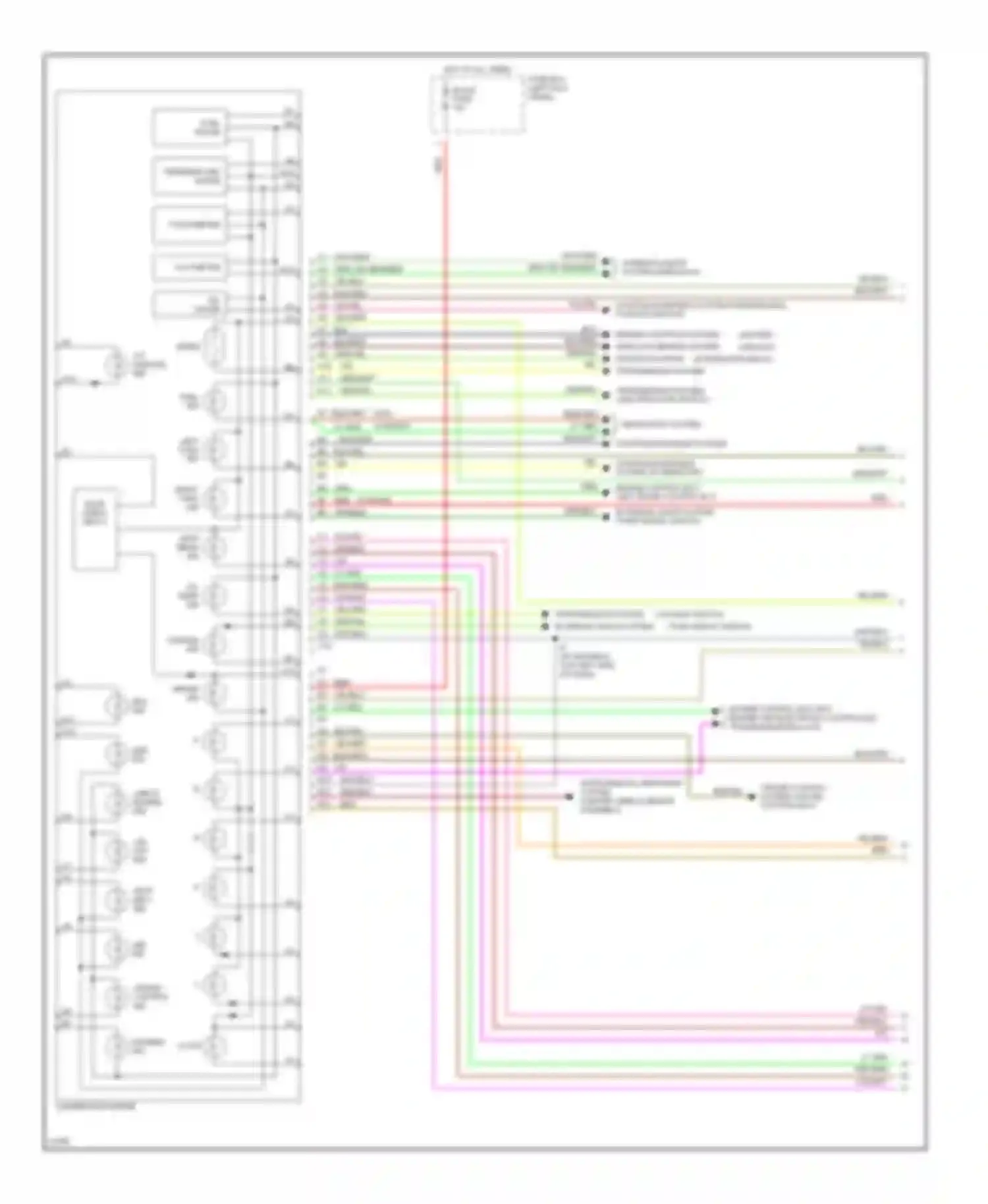 T100 Toyota I (1992-1998): Instrument cluster circuit, with tach (1 of 2)
