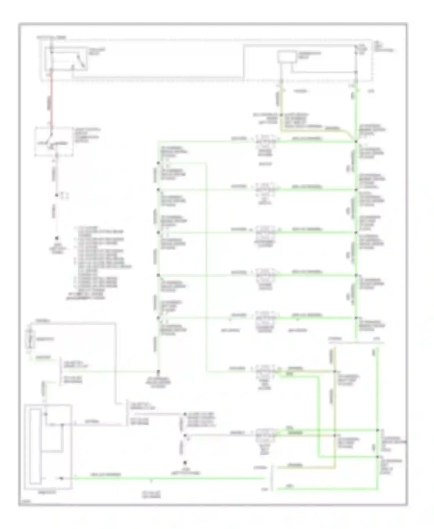 T100 Toyota I (1992-1998): Instrument illumination circuit