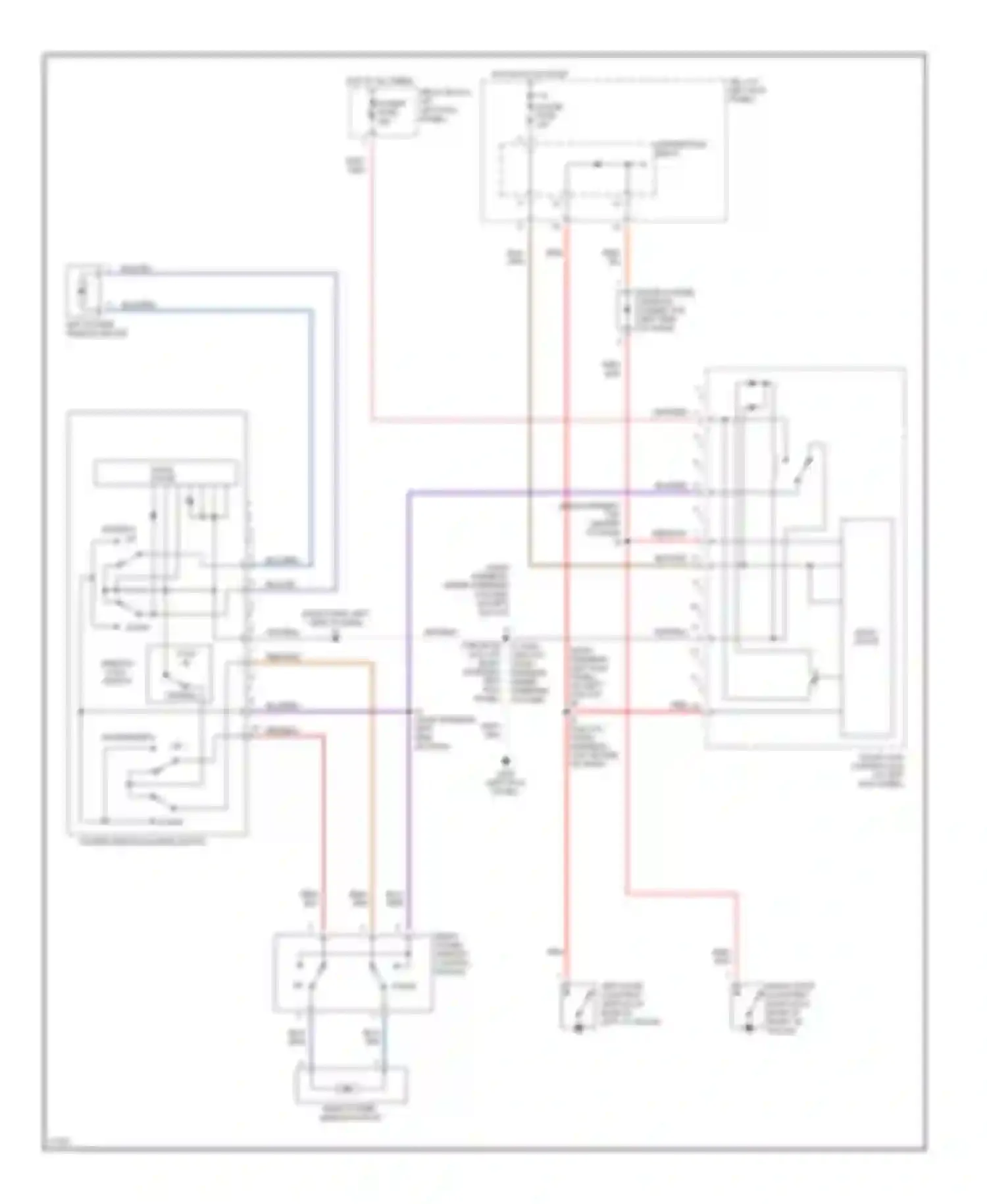 T100 Toyota I (1992-1998): Power window circuit