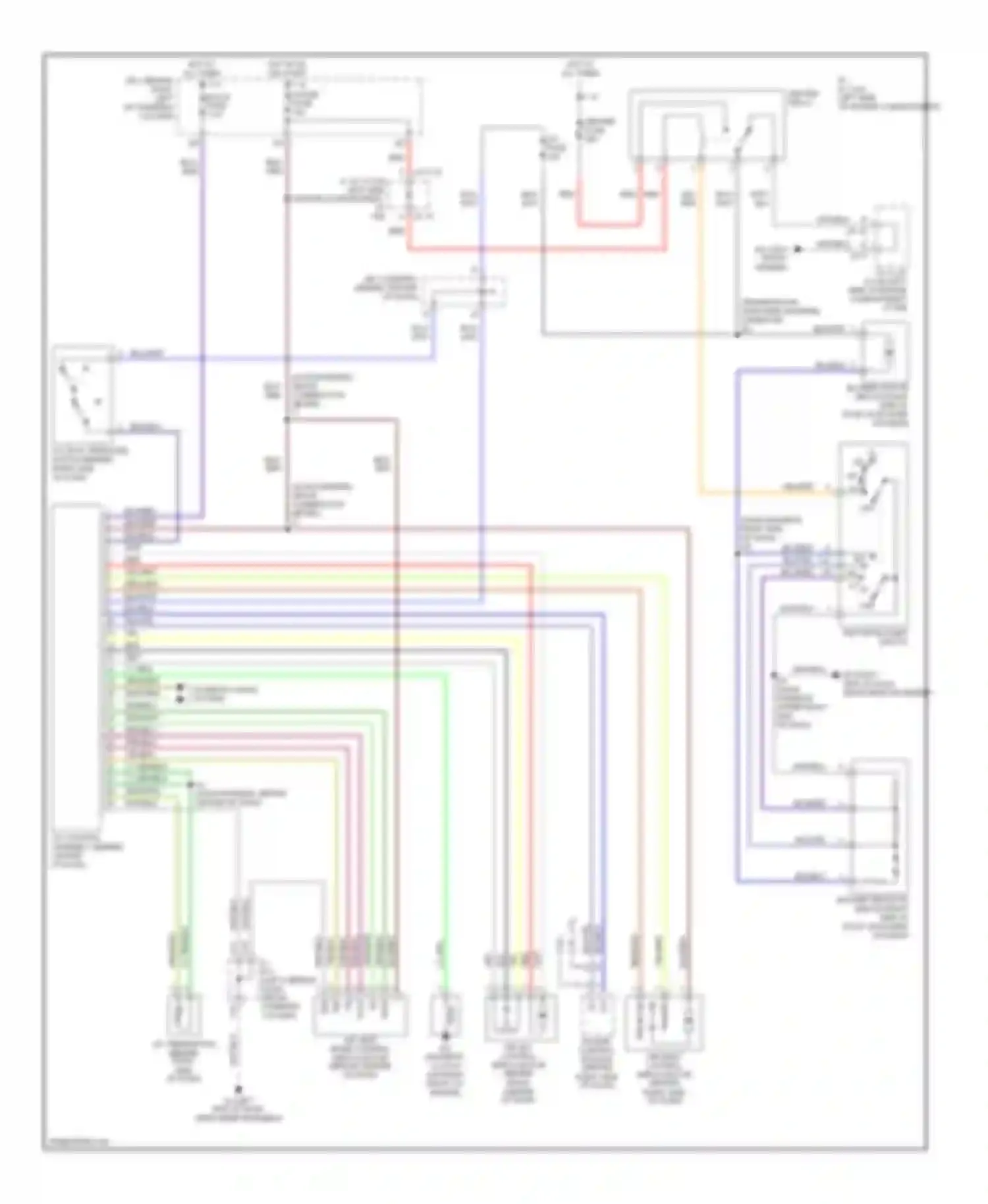 Tacoma Toyota I facelift (2000-2004): Manual a/c circuit