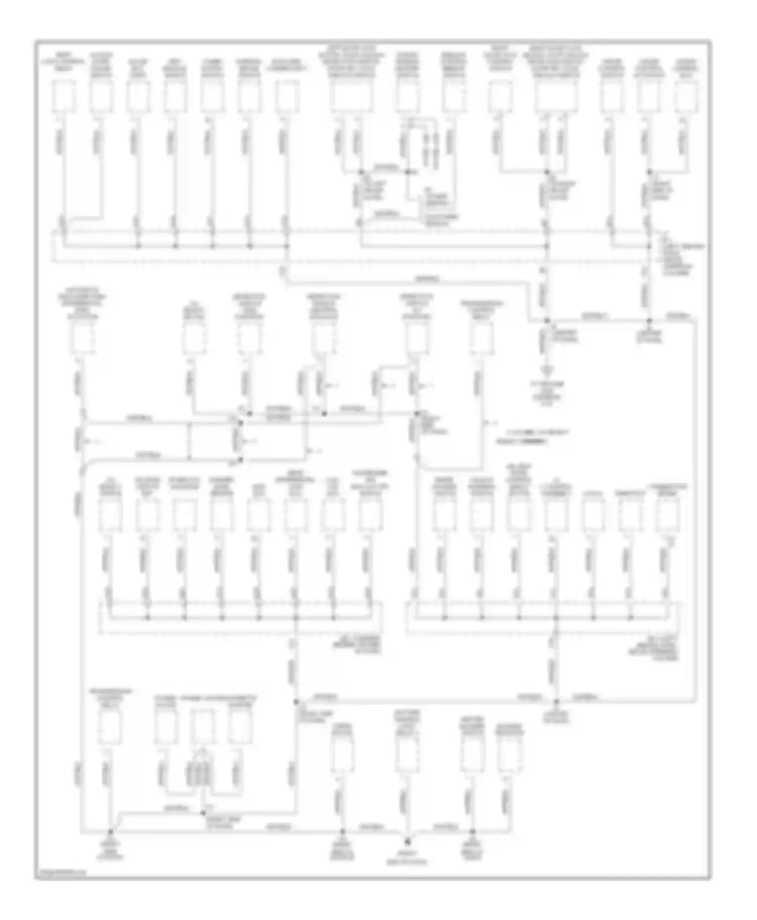 Tacoma Toyota I facelift (2000-2004): Ground distribution circuit (1 of 2)