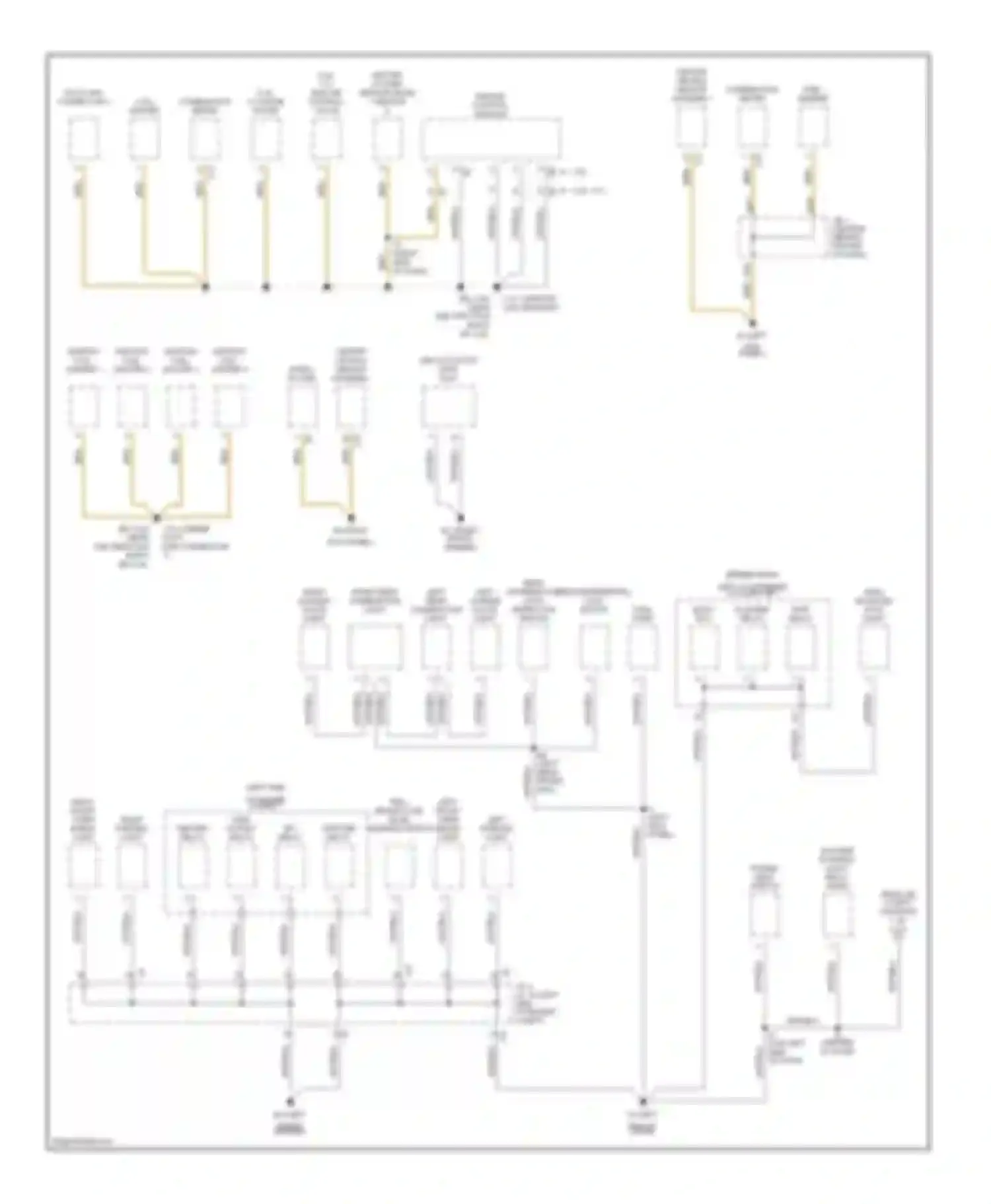 Tacoma Toyota I facelift (2000-2004): Ground distribution circuit (2 of 2)