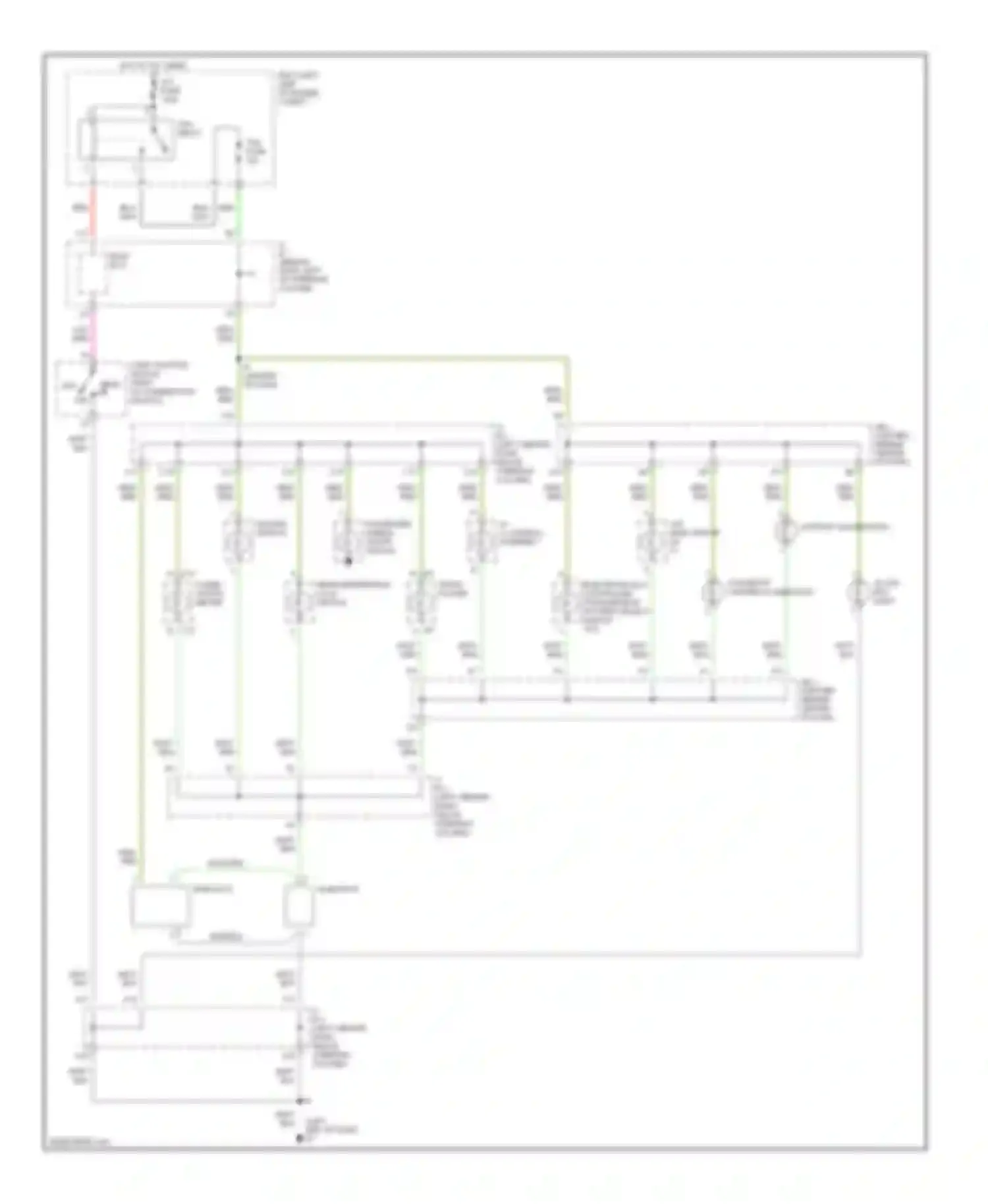 Tacoma Toyota I facelift (2000-2004): Instrument illumination circuit