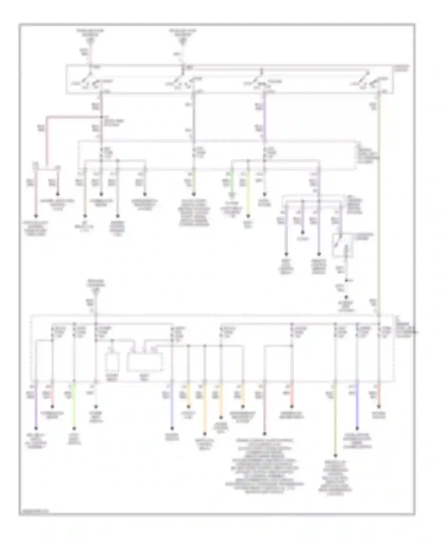 Tacoma Toyota I facelift (2000-2004): Power distribution circuit (2 of 2)