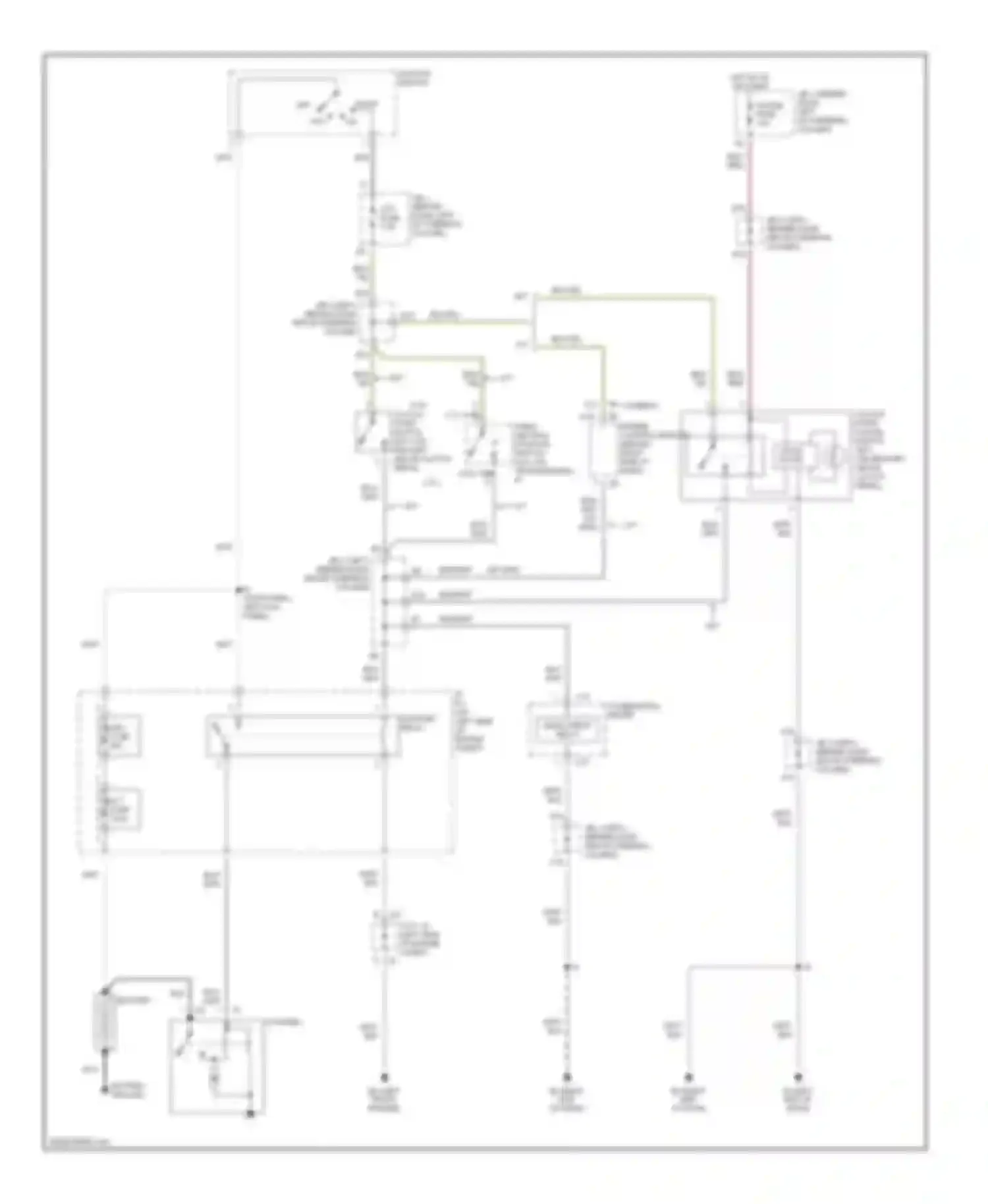 Wiring diagram bulb check relay for Toyota Tacoma I facelift (2000-2004) (1 of 1)