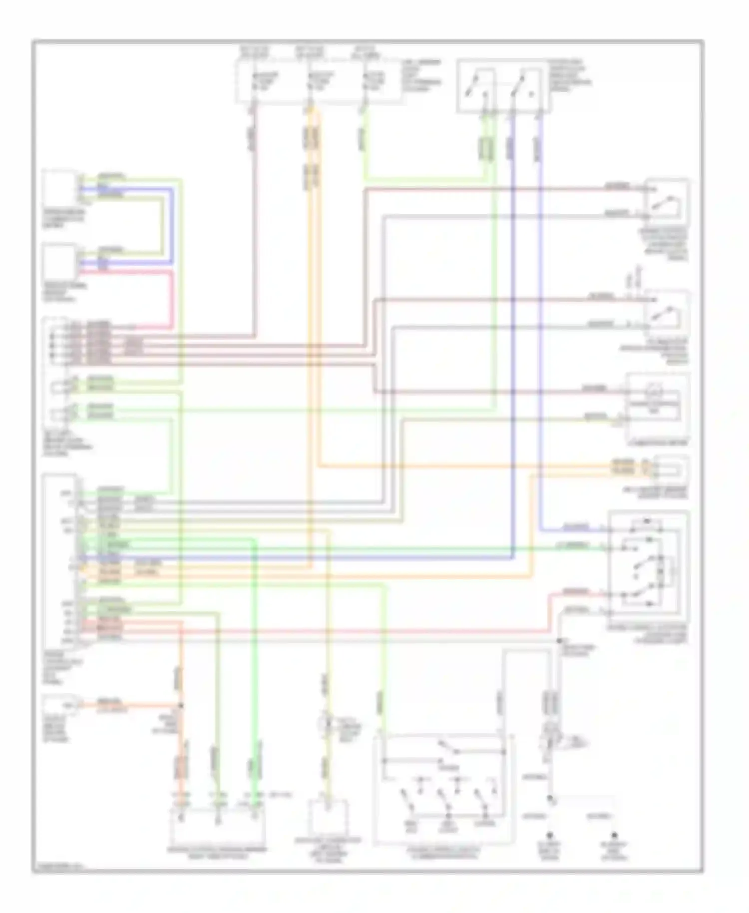 Wiring diagram combination meter for Toyota Tacoma I facelift (2000-2004) (4 of 21)