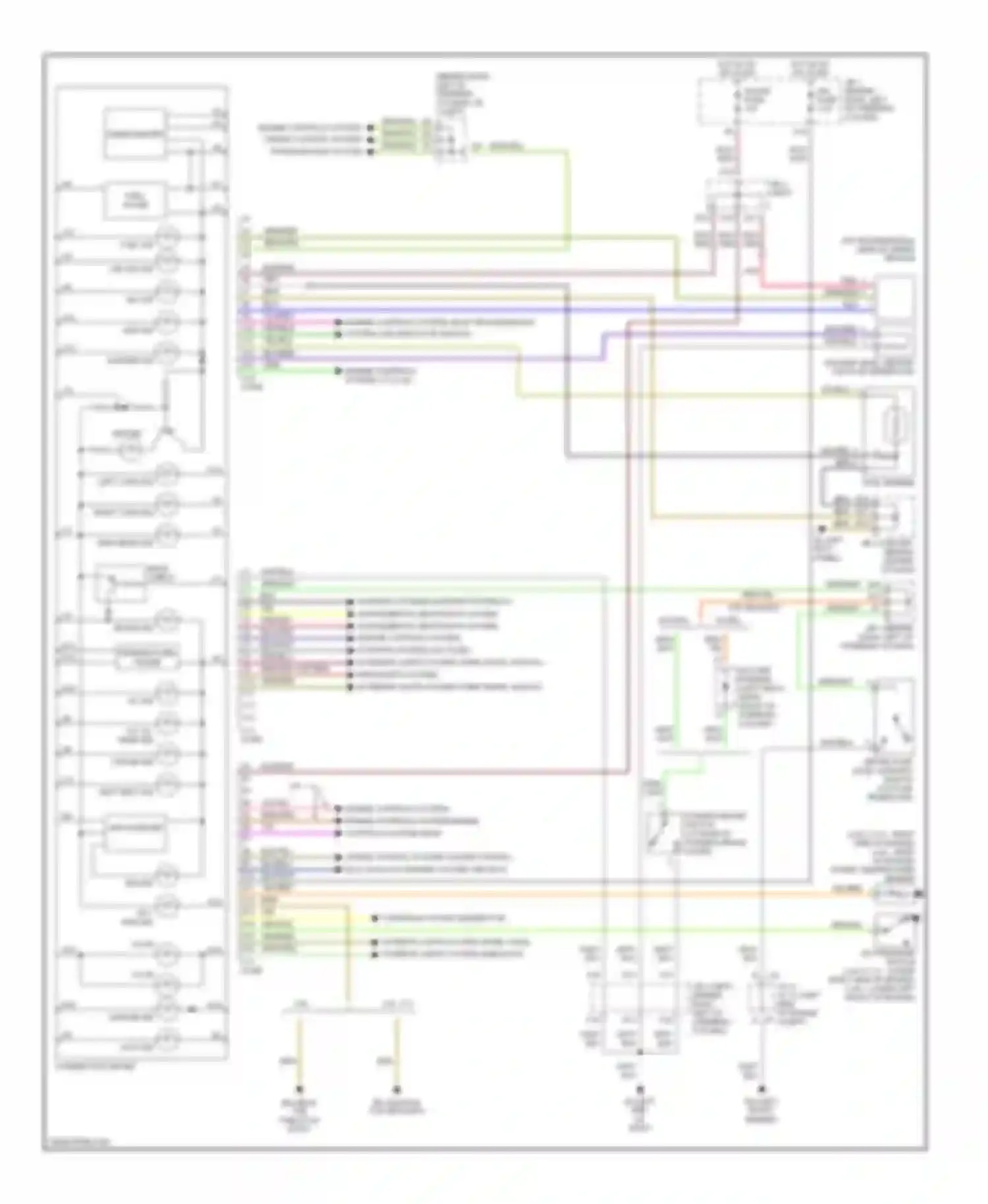 Wiring diagram engine controls system cruise control system transmissions system for Toyota Tacoma I facelift (2000-2004) (1 of 1)