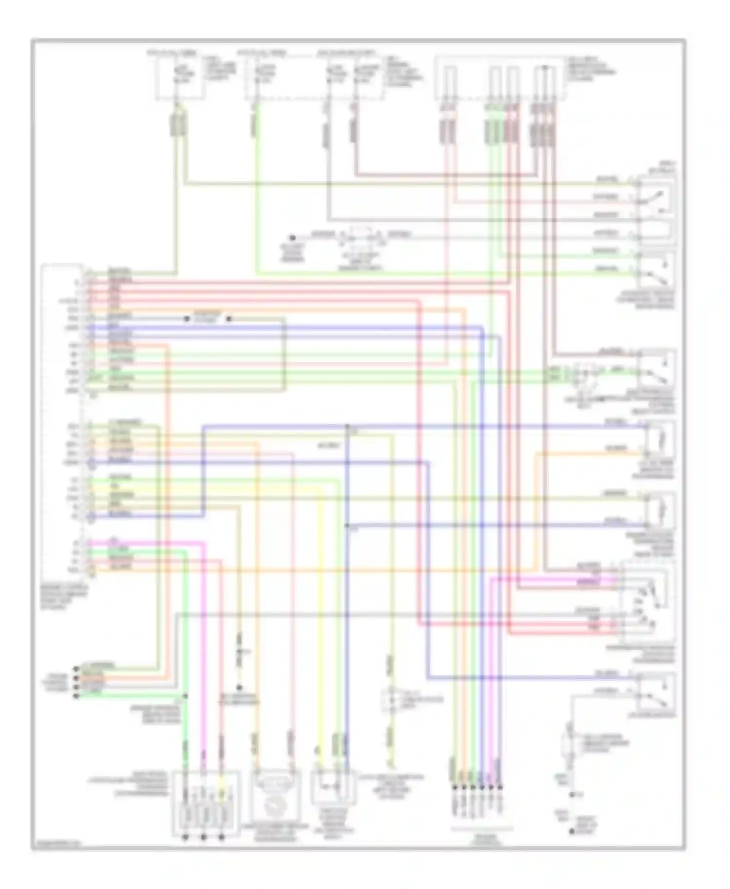 Wiring diagram engine controls for Toyota Tacoma I facelift (2000-2004) (2 of 3)