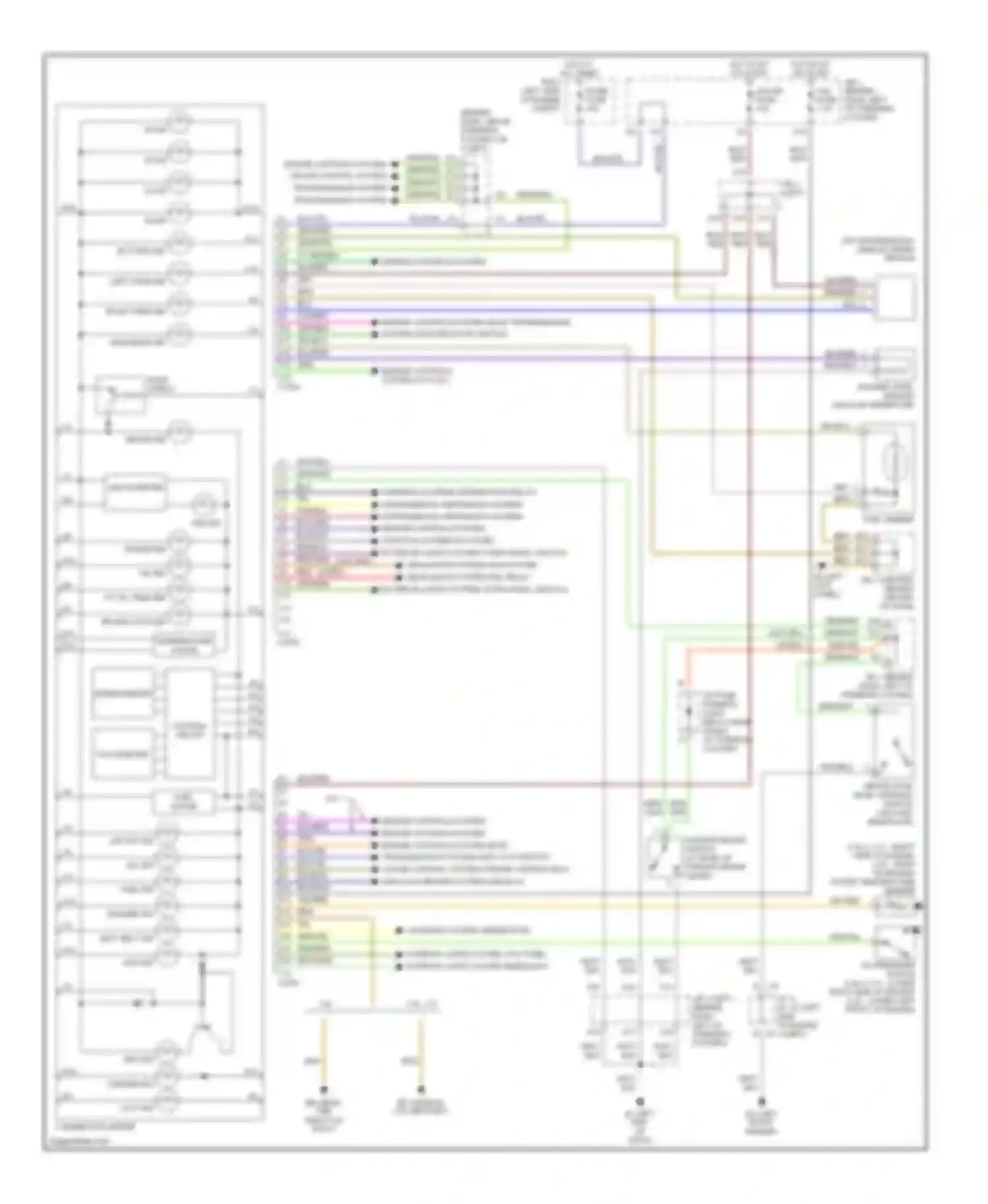 Wiring diagram j/b 3 (left for Toyota Tacoma I facelift (2000-2004) (3 of 6)