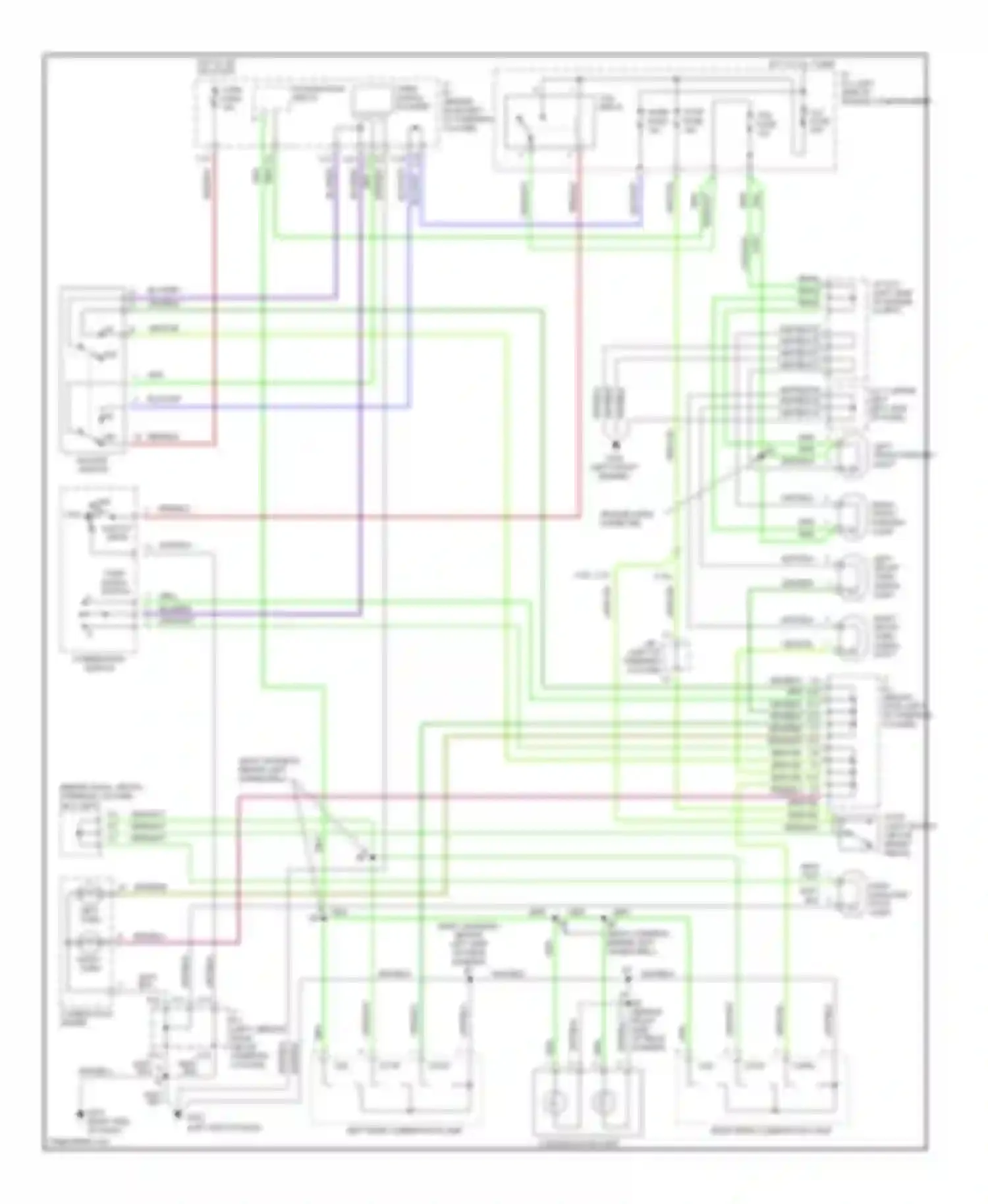 Tacoma Toyota I (1995-2000): Exterior lamps circuit