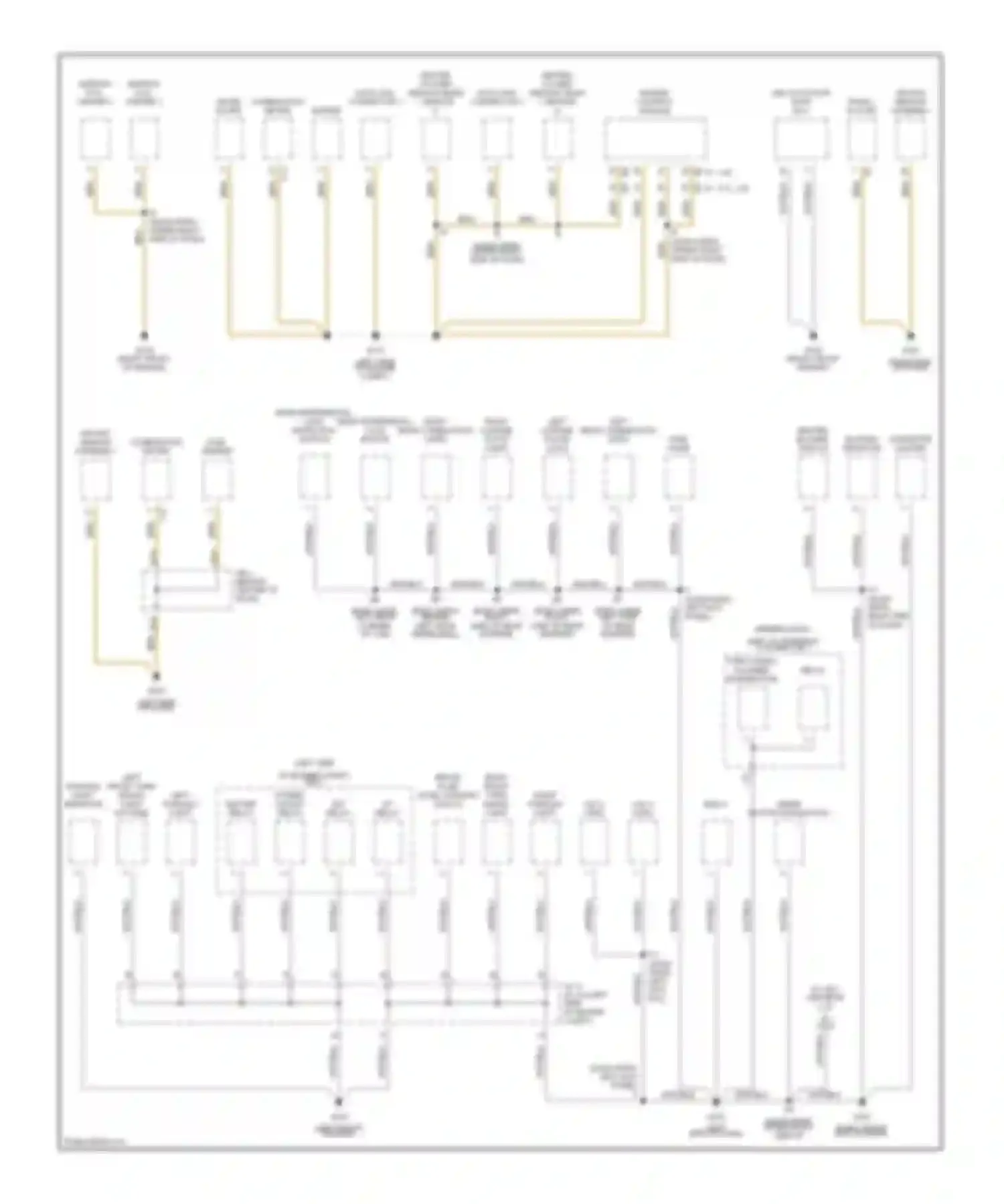 Tacoma Toyota I (1995-2000): Ground distribution circuit (1 of 2)