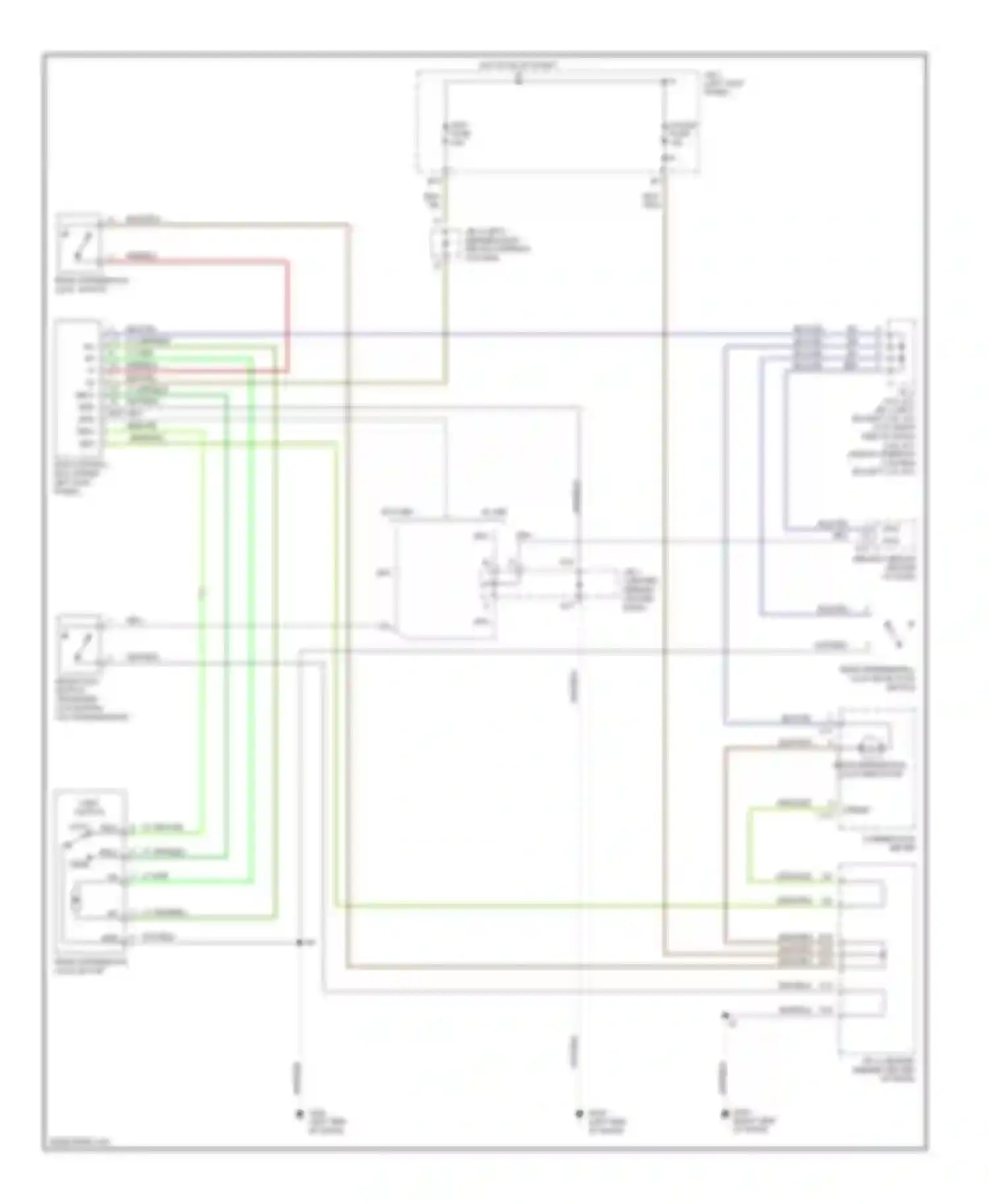 Tacoma Toyota I (1995-2000): Rear differential lock circuit