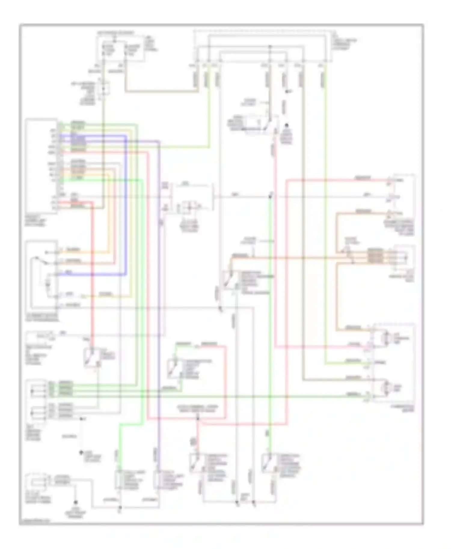 Tacoma Toyota I (1995-2000): Transfer case circuit, with 2-4 select switch