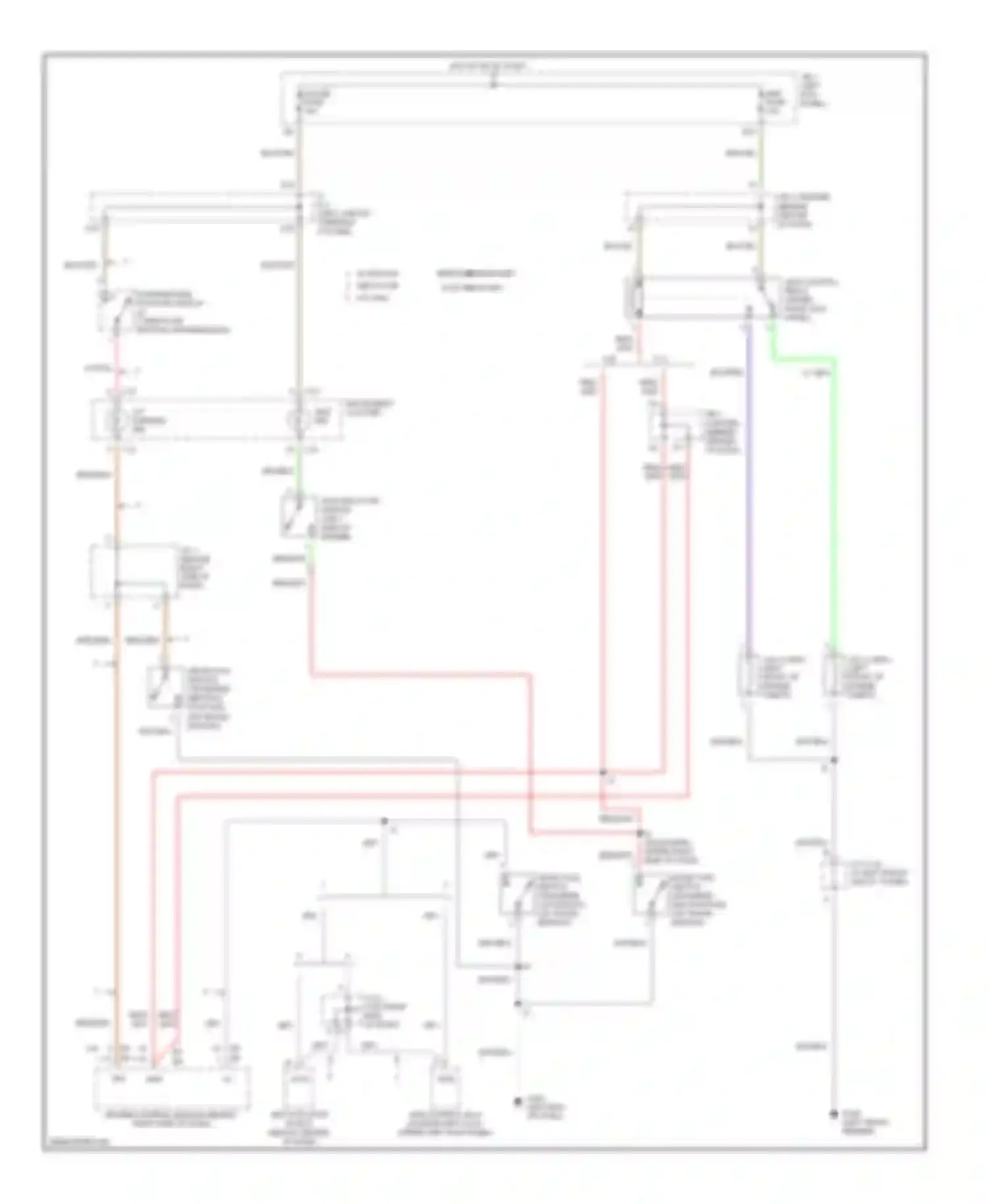 Tacoma Toyota I (1995-2000): Transfer case circuit, without 2-4 select switch
