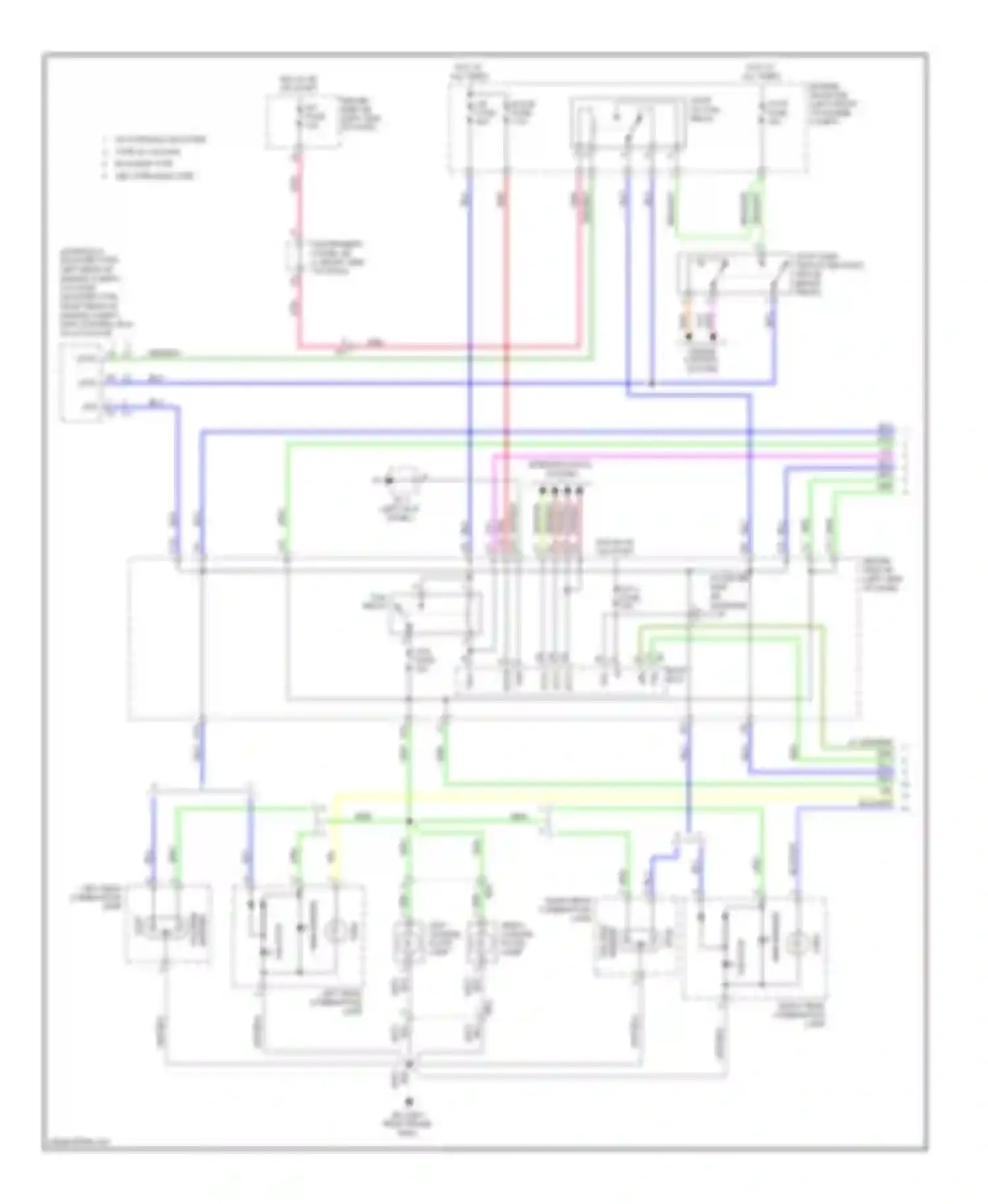 Tacoma Toyota II facelift (2011-2015): Exterior lamps circuit, with trailer tow (1 of 4)