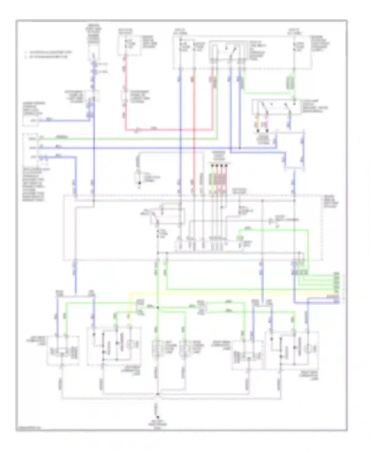 Tacoma Toyota II facelift (2011-2015): Exterior lamps circuit, without trailer tow (1 of 3)