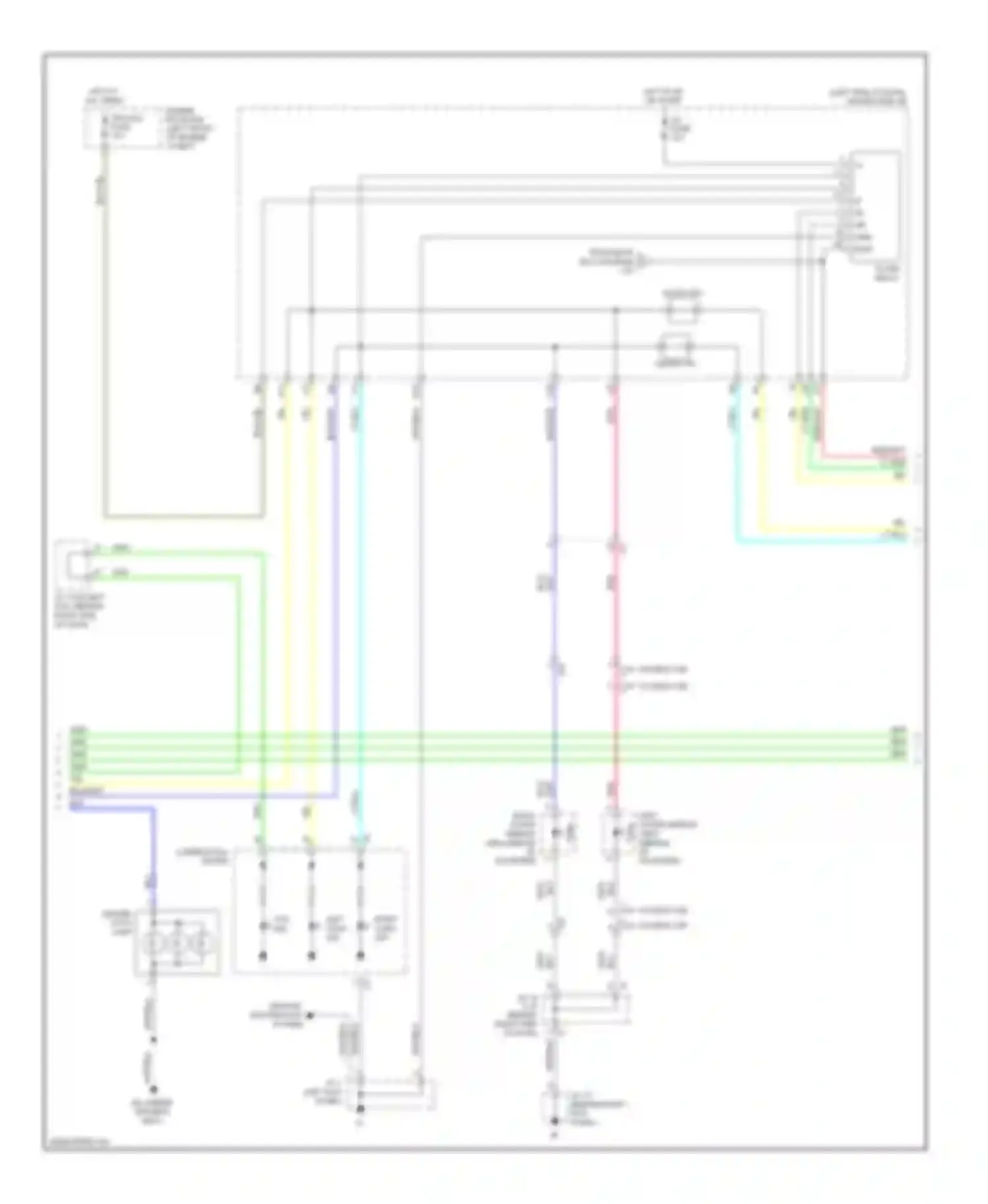 Tacoma Toyota II facelift (2011-2015): Exterior lamps circuit, without trailer tow (2 of 3)