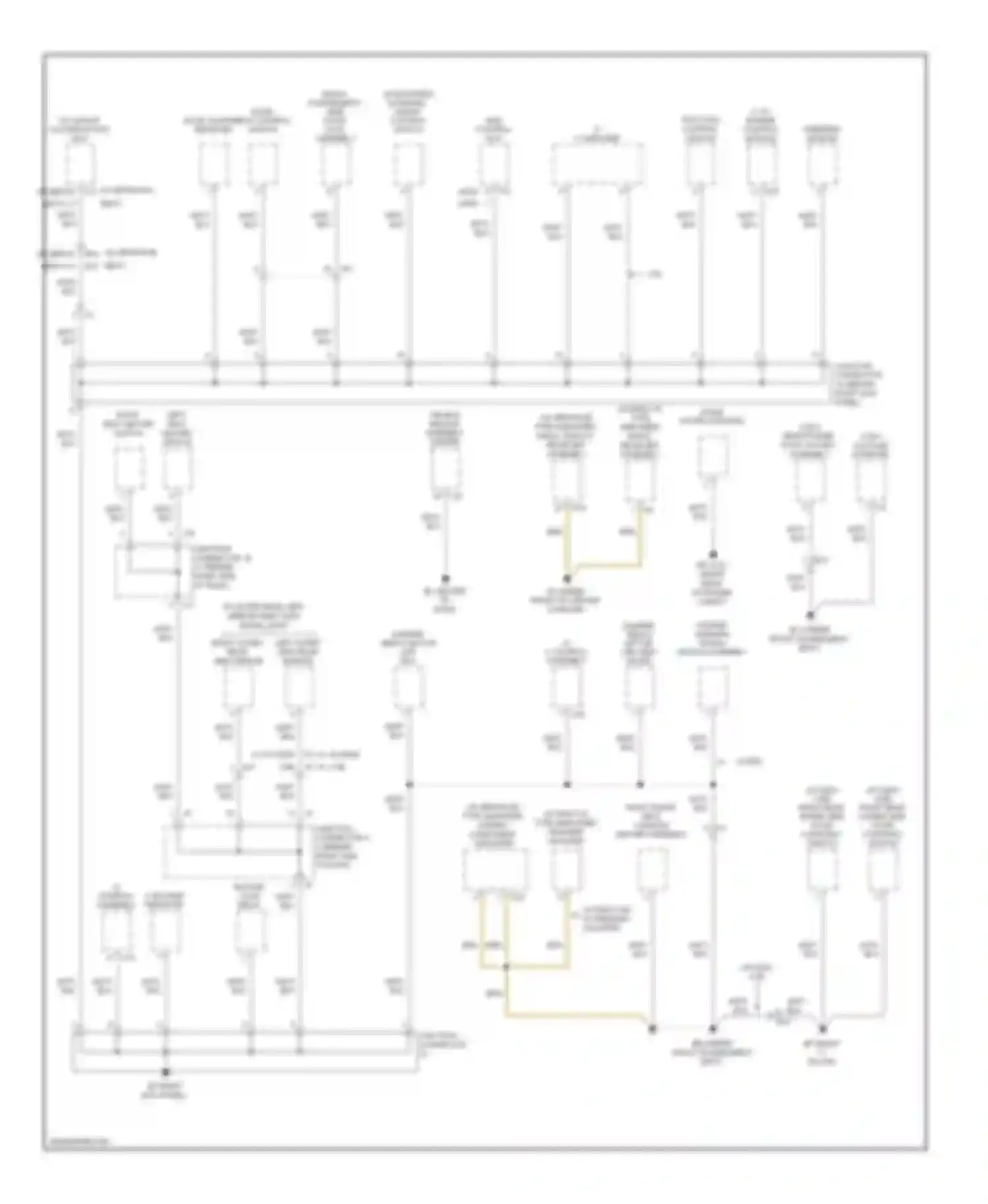 Tacoma Toyota II facelift (2011-2015): Ground distribution circuit (2 of 4)