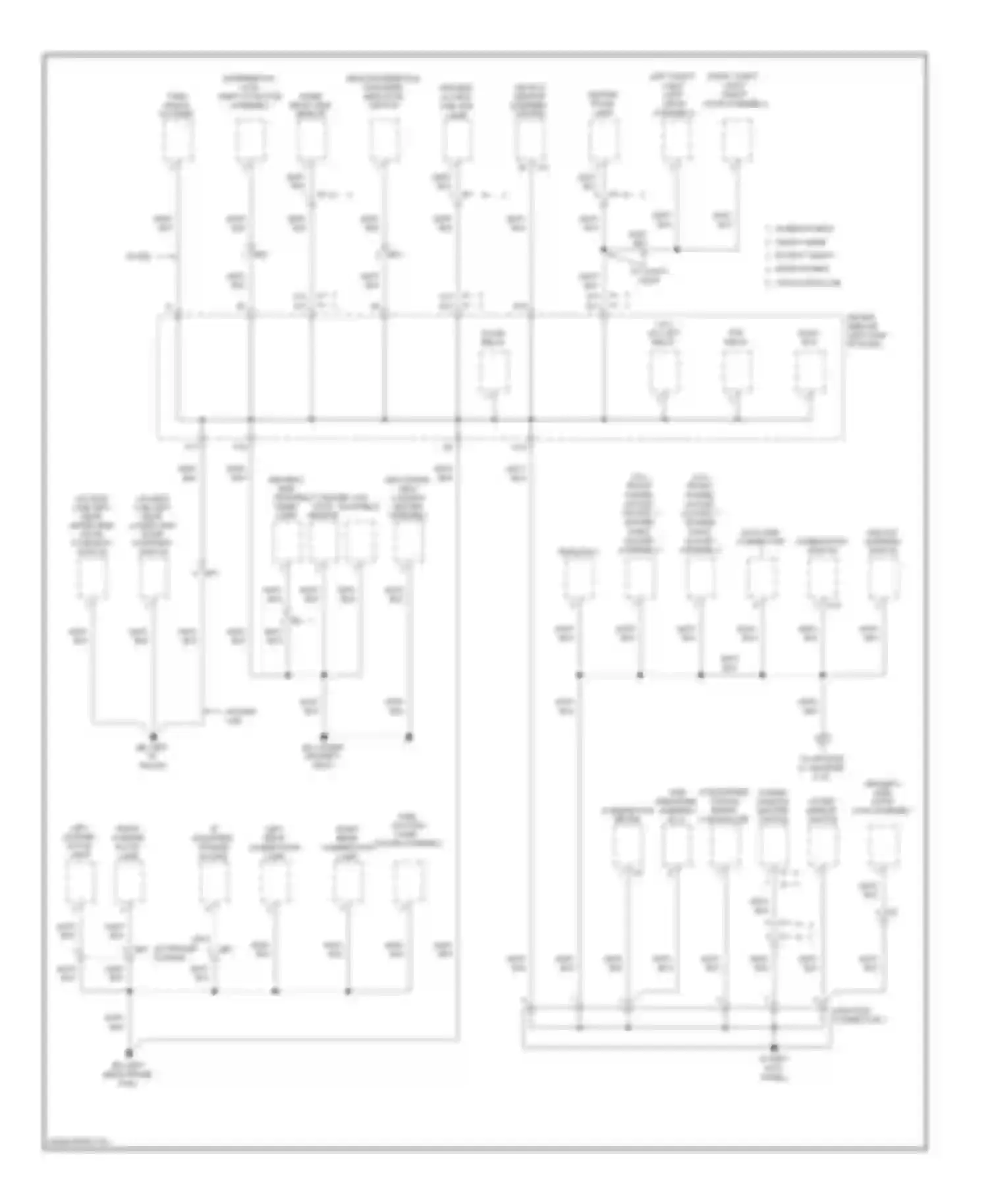 Tacoma Toyota II facelift (2011-2015): Ground distribution circuit (3 of 4)