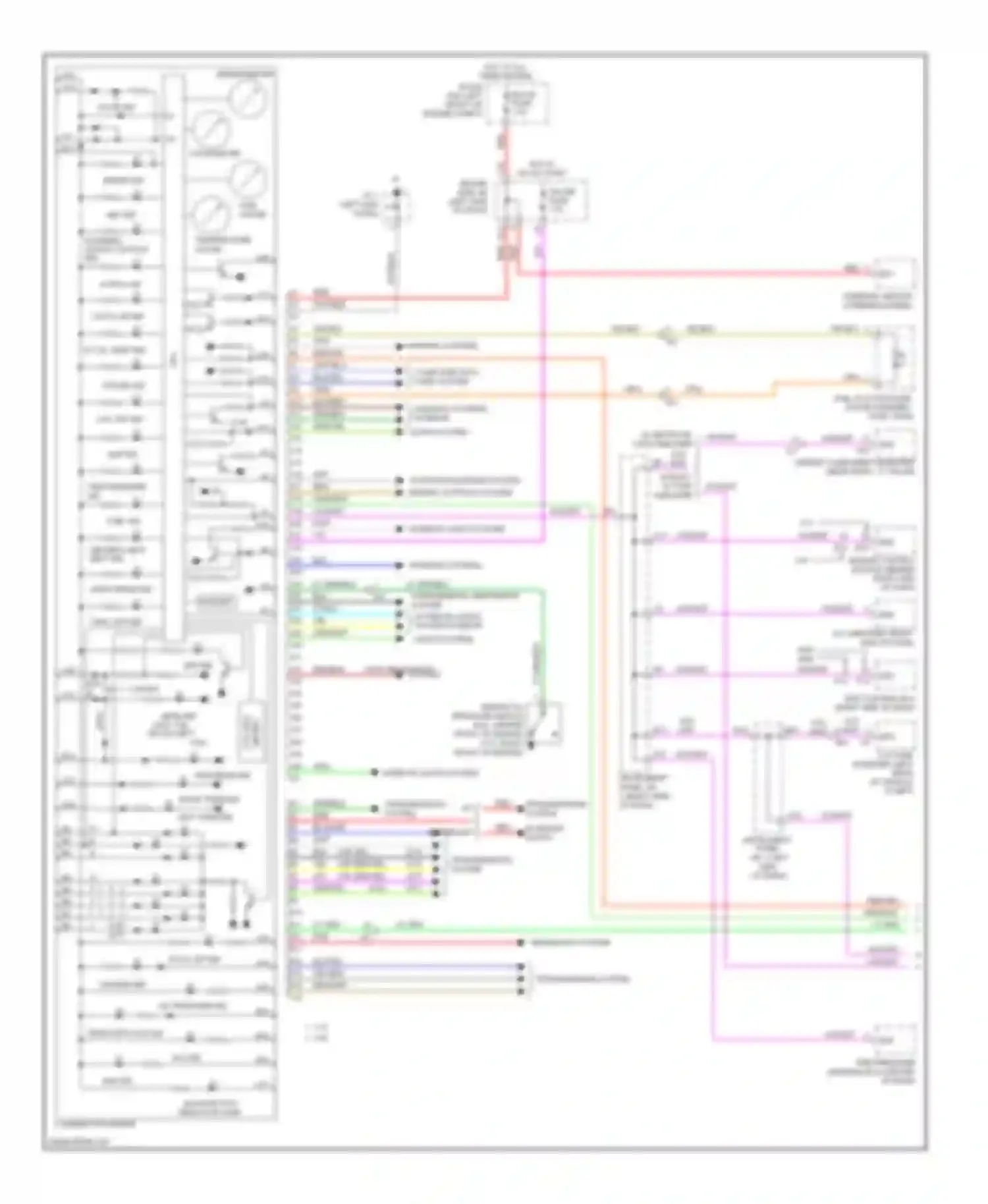 Tacoma Toyota II facelift (2011-2015): Instrument cluster circuit (1 of 2)