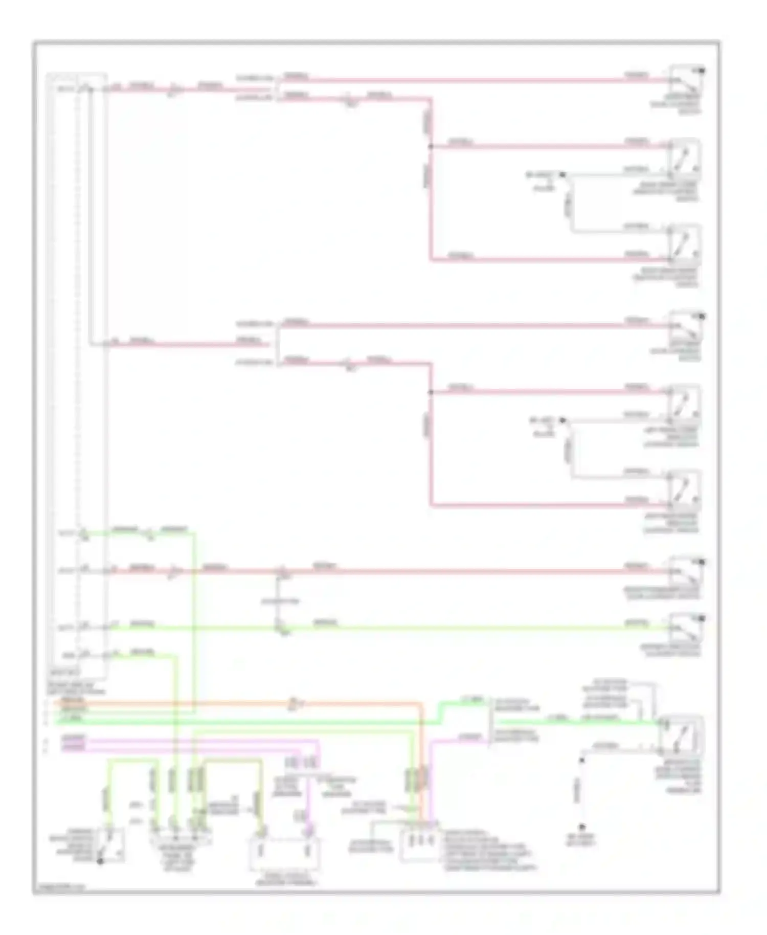 Tacoma Toyota II facelift (2011-2015): Instrument cluster circuit (2 of 2)
