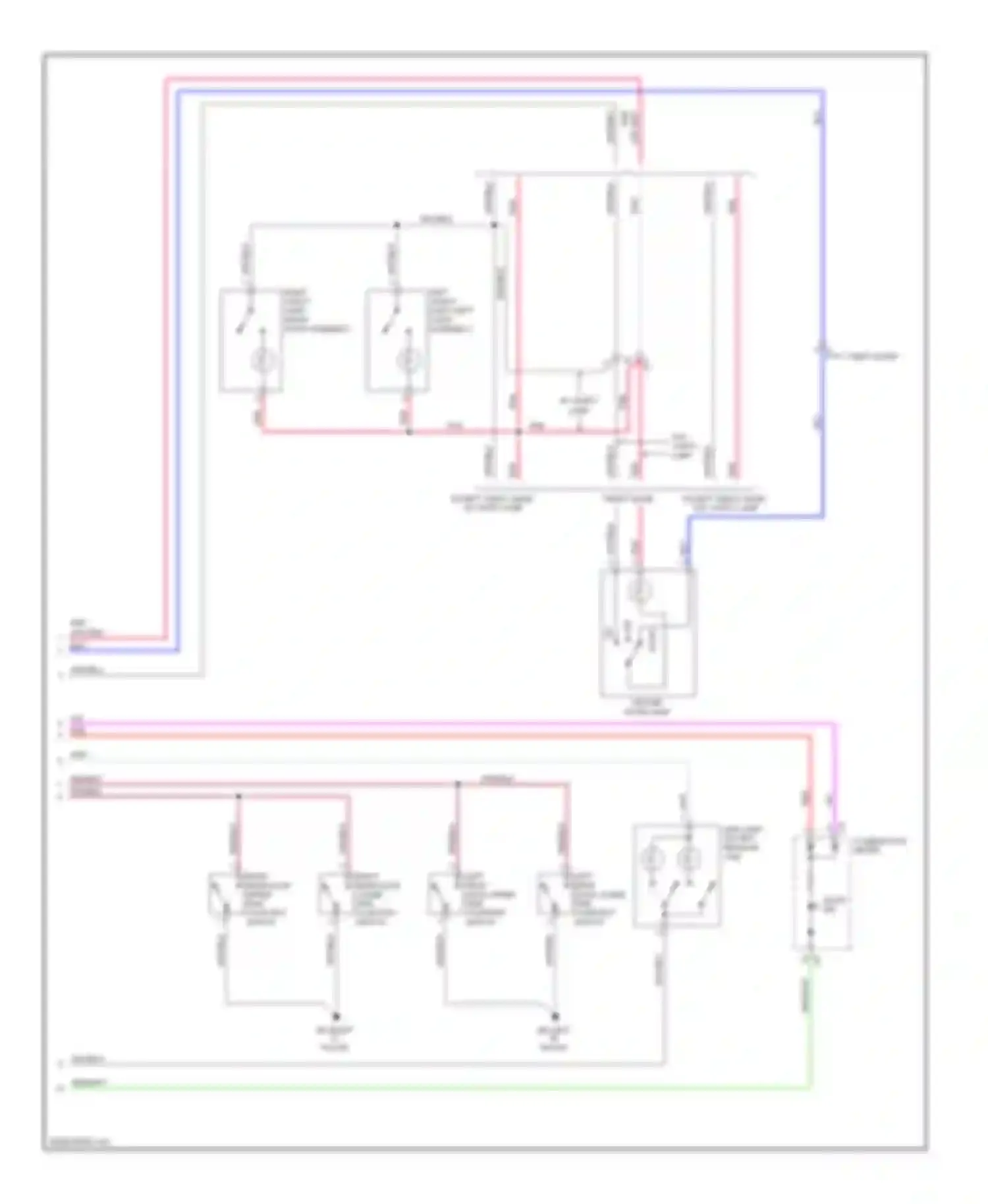 Tacoma Toyota II facelift (2011-2015): Courtesy lamps circuit (2 of 2)