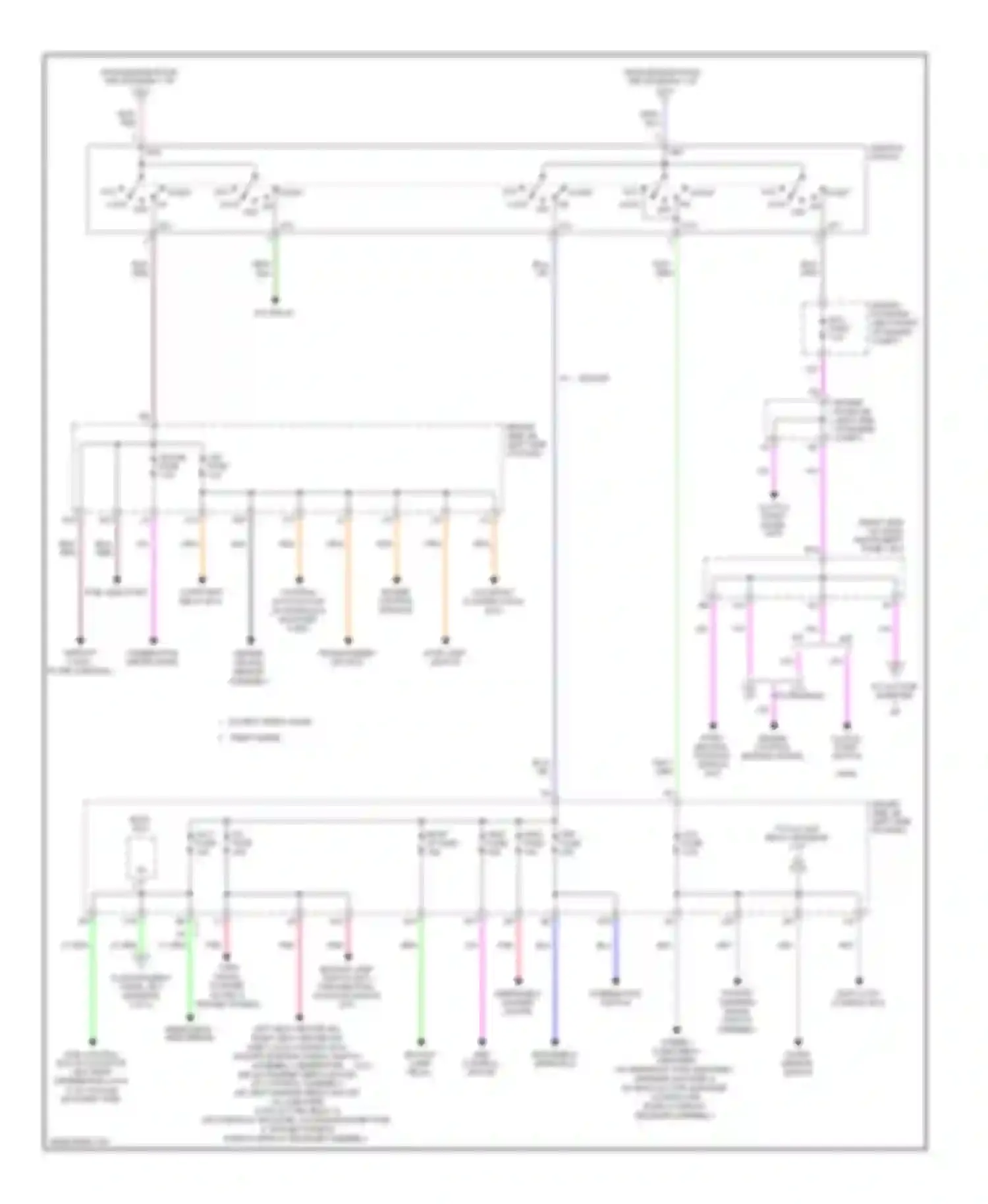 Tacoma Toyota II facelift (2011-2015): Power distribution circuit (2 of 3)